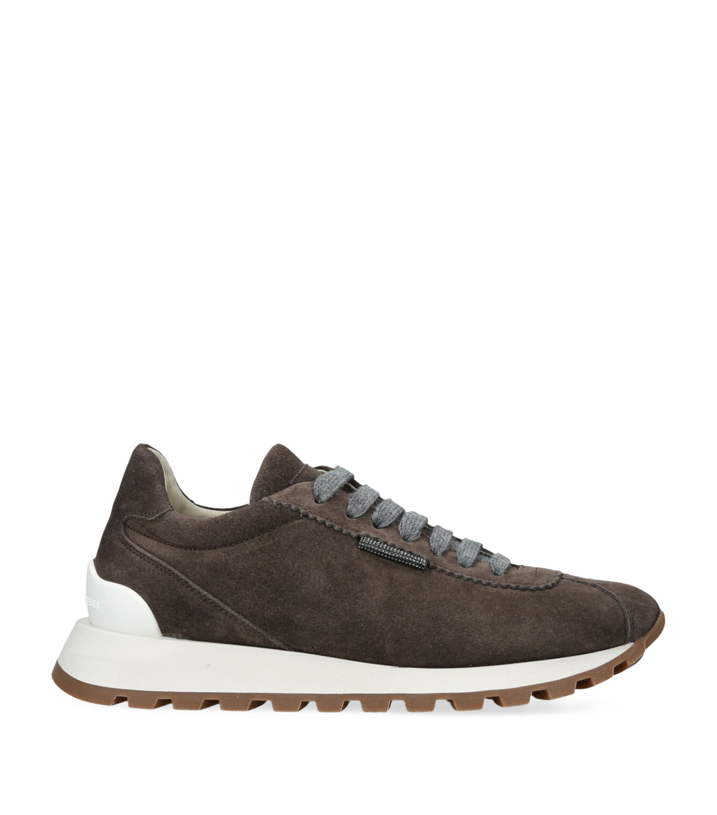 Brunello Cucinelli Suede Runner Sneakers In Multi