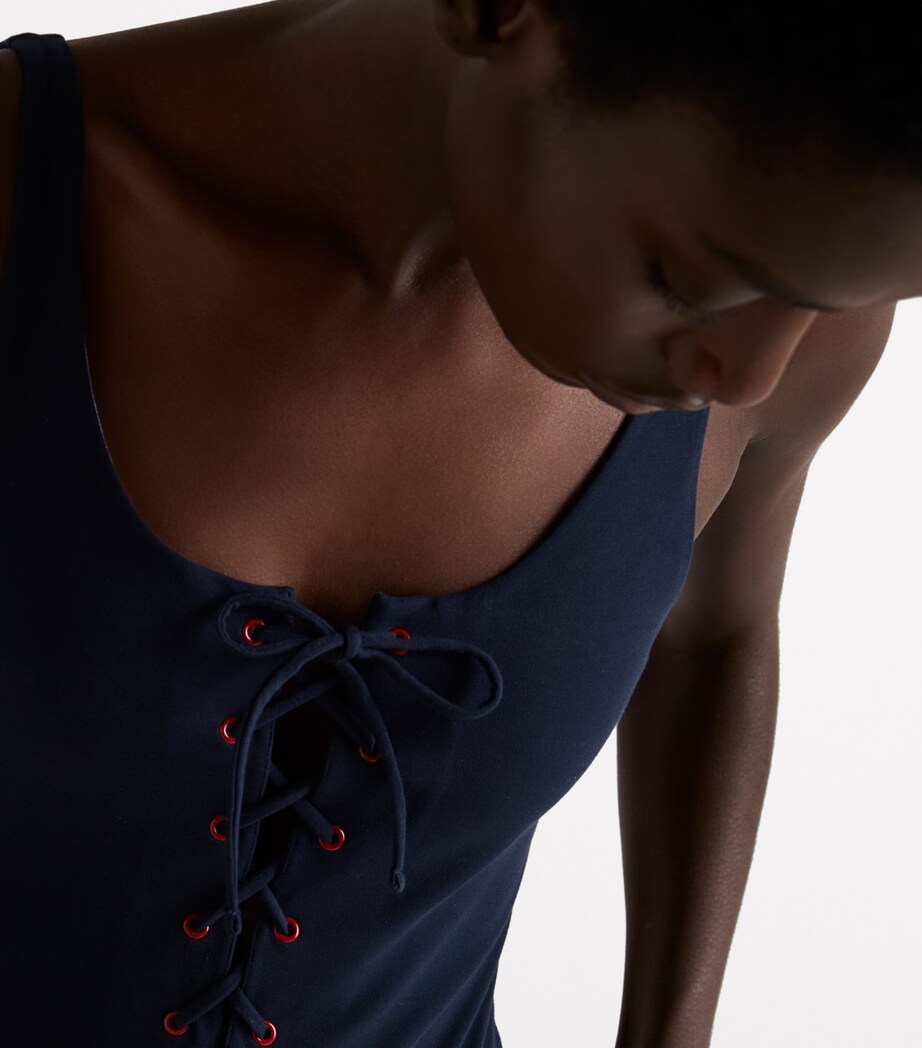 Prada Womens Lace-Up Swimsuit Image 3
