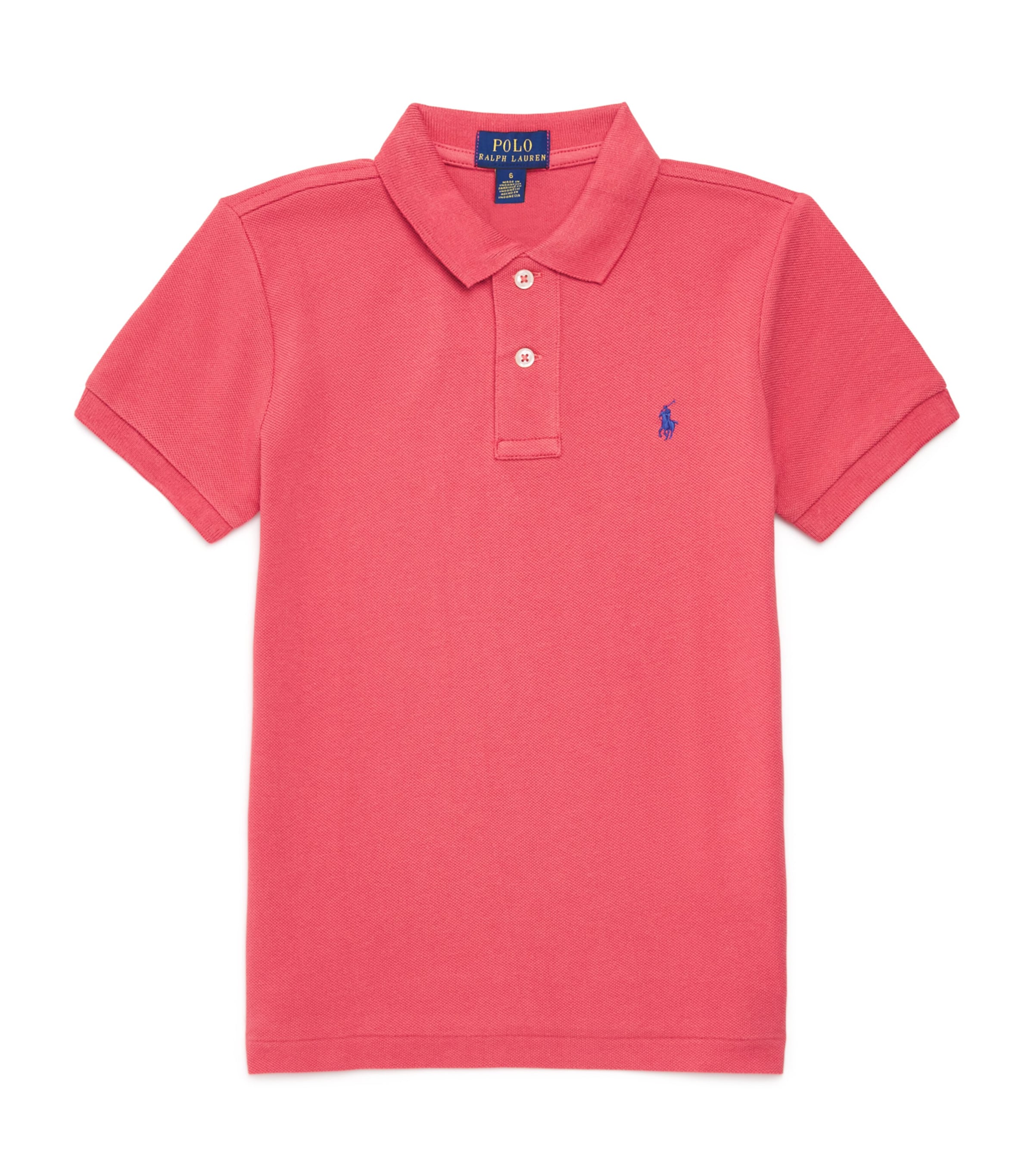 Cotton Polo Shirt (2-7 Years) NTCKT RED Image 1