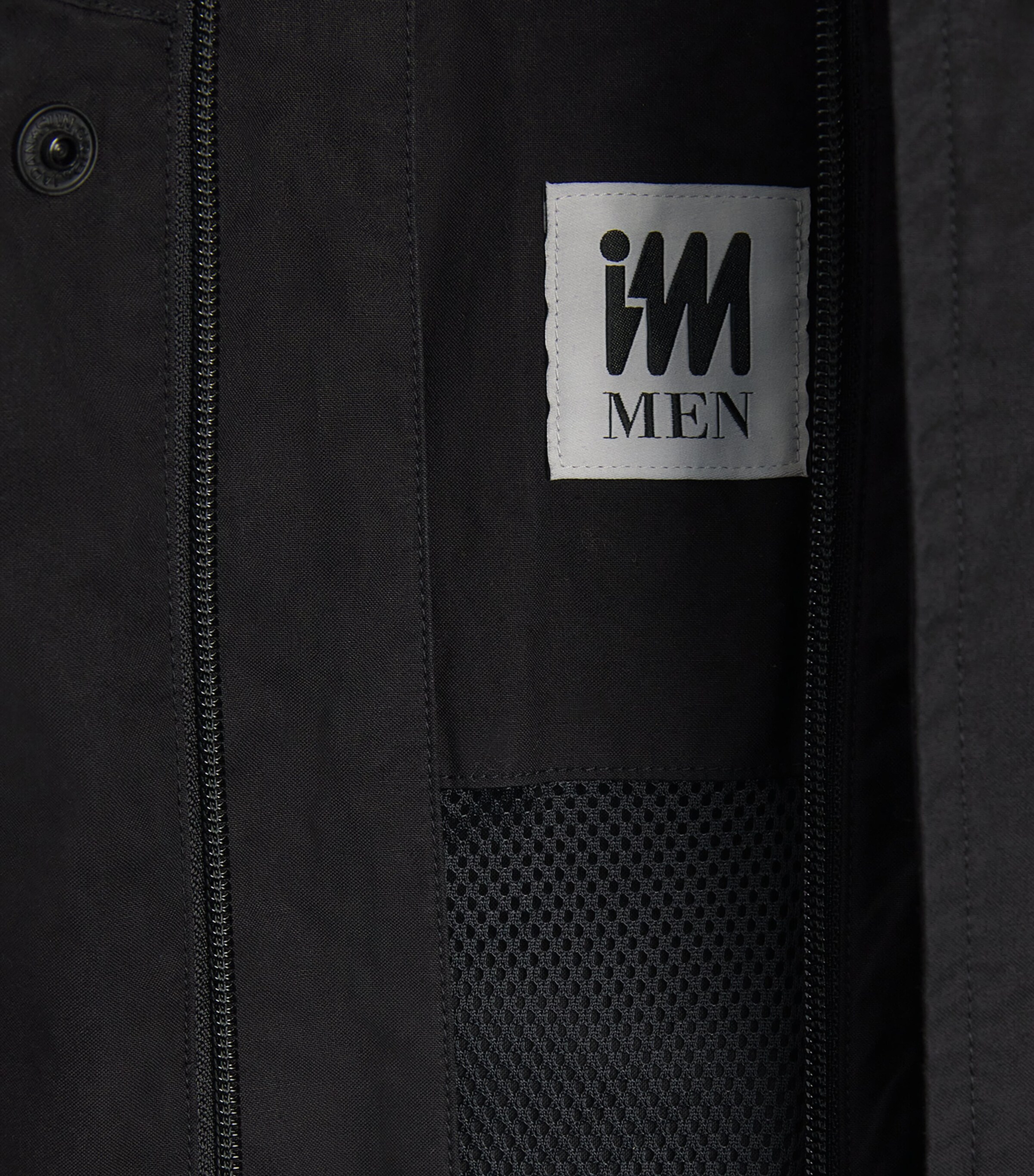 IM MEN Mens Hooded Jacket Black Image 5