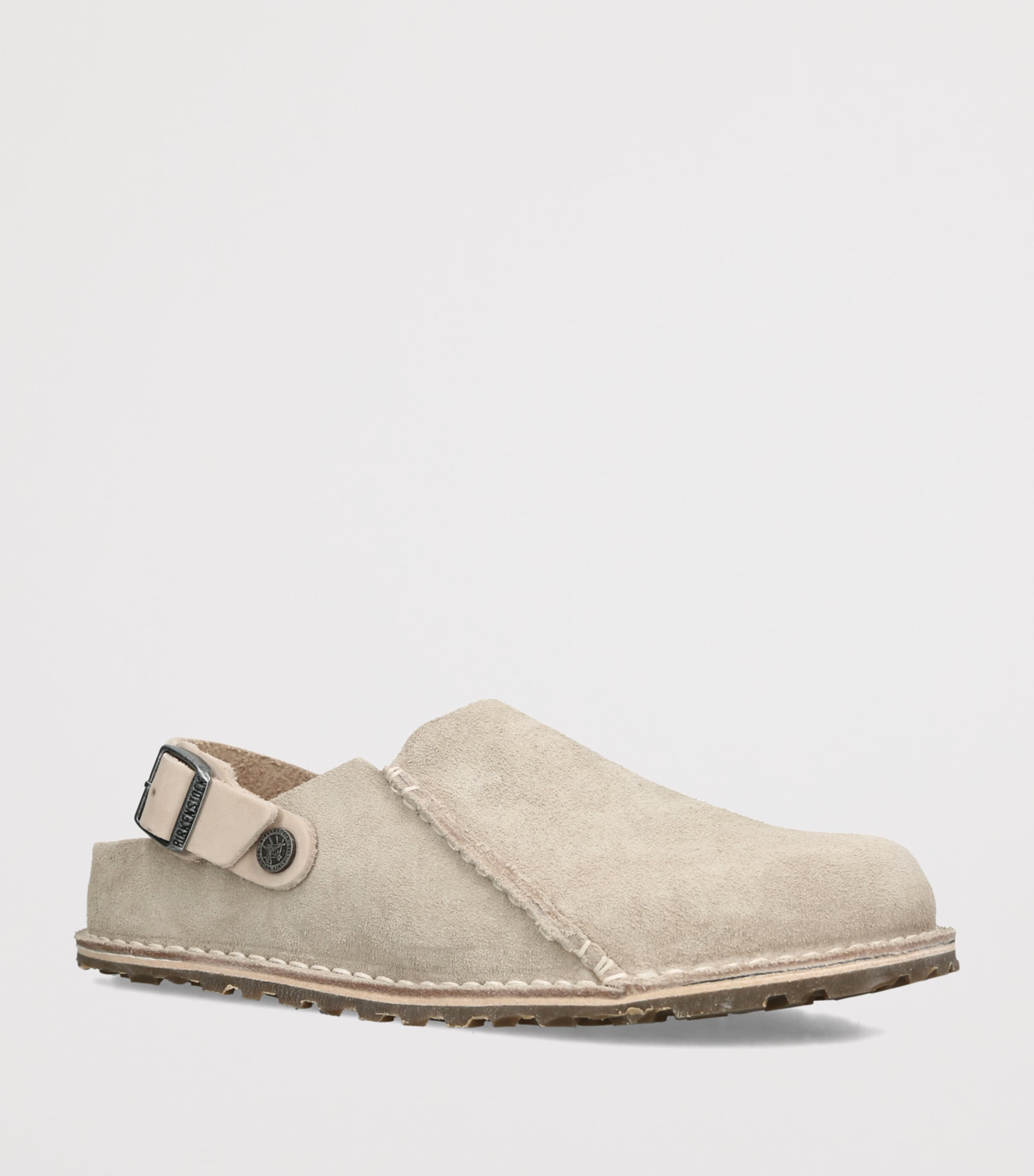 Birkenstock Suede Lutry Clogs (Regular Fit) White Image 3
