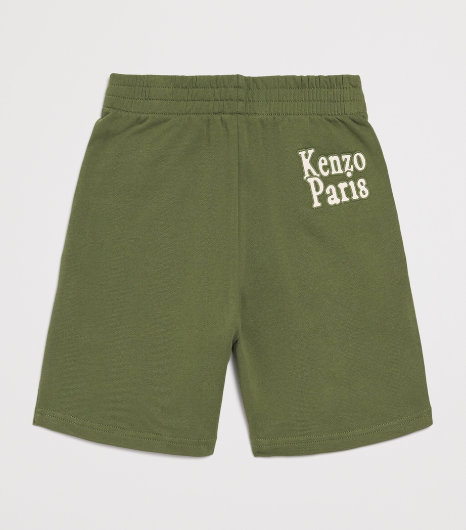 Cotton Logo Sweat Shorts (2-14 Years) 64BKHAKI Image 2