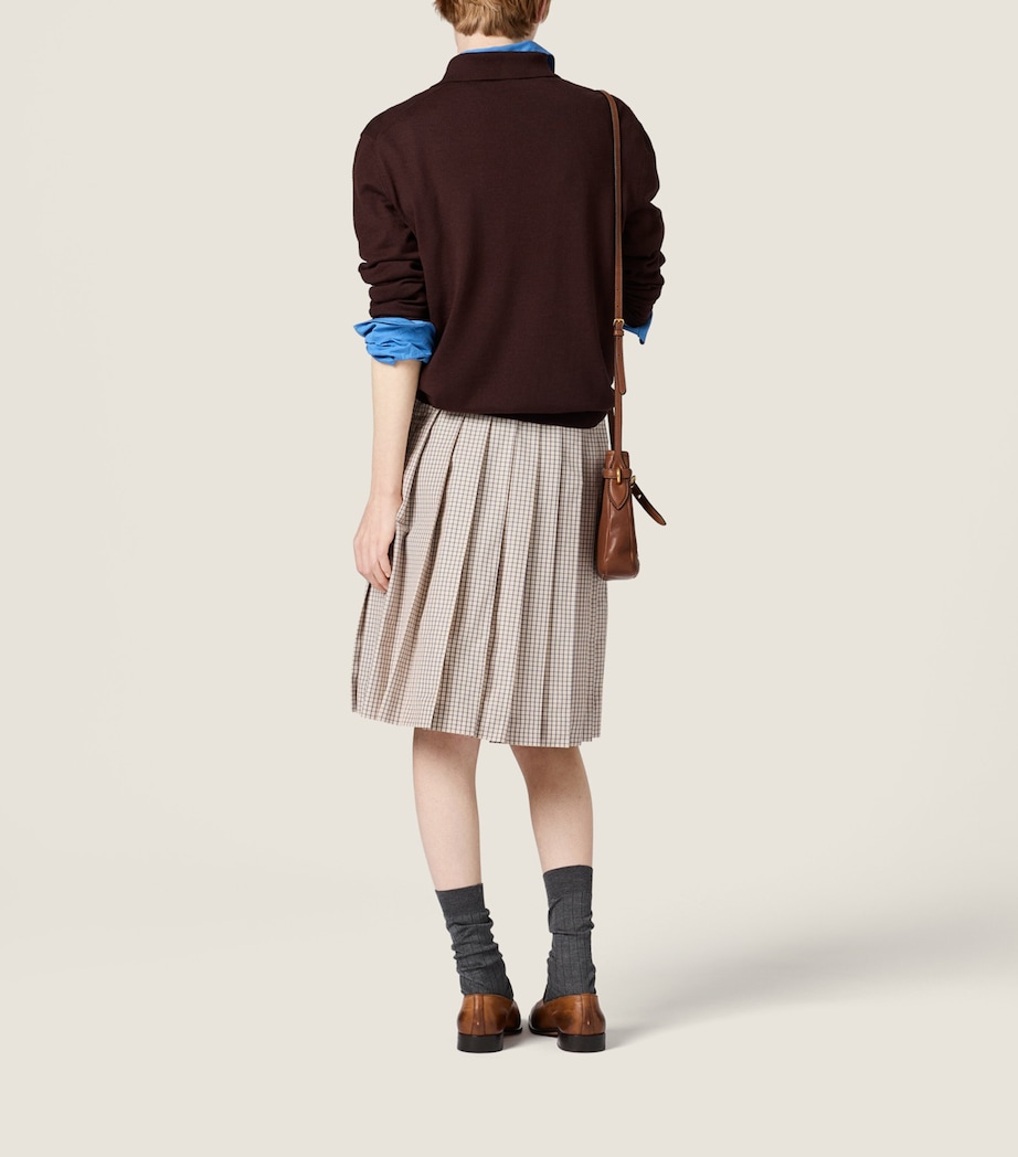 Wool Polo Sweater F0324 Image 3