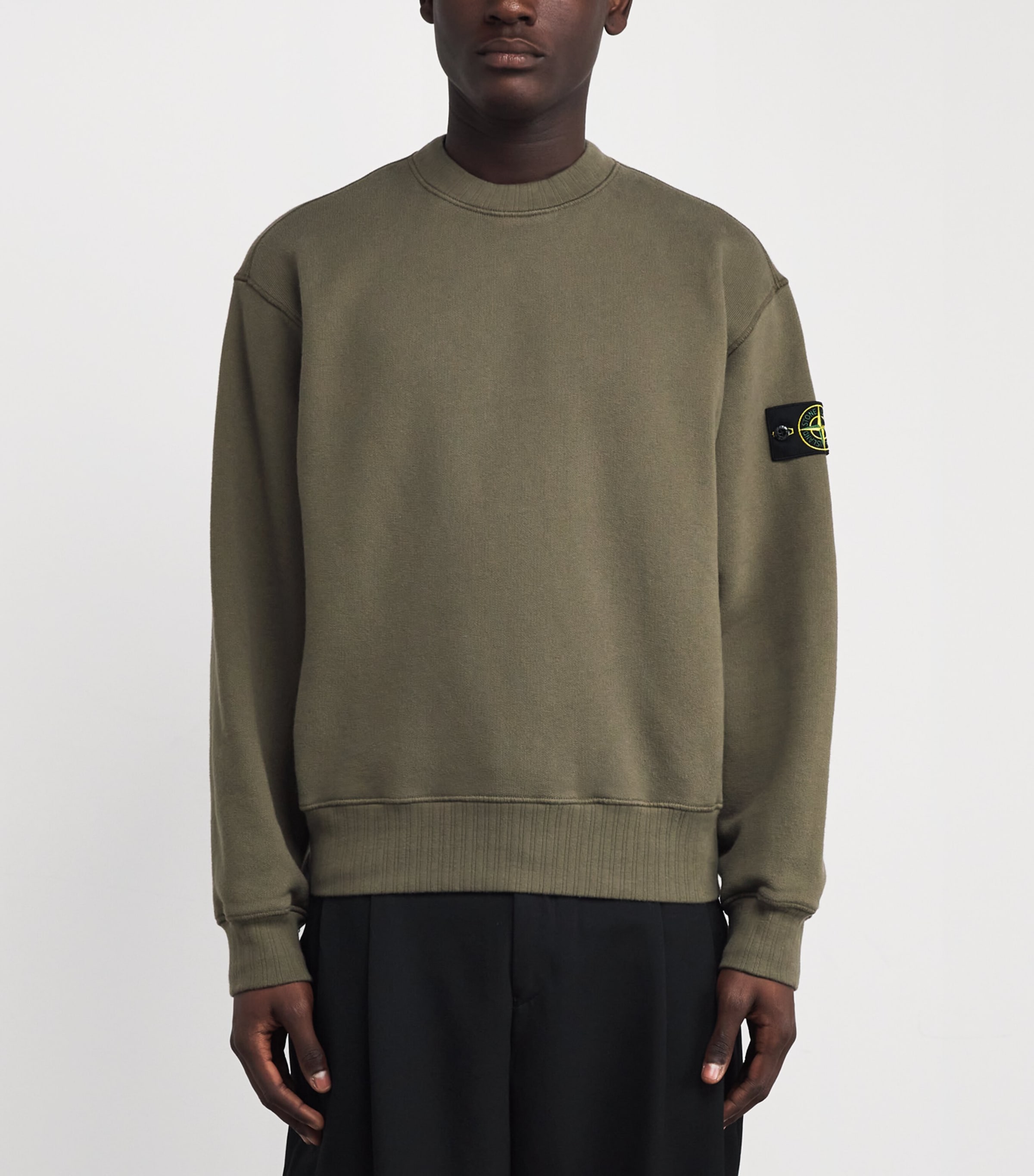 Stretch-Cotton Compass Logo Sweatshirt V0054 Image 3