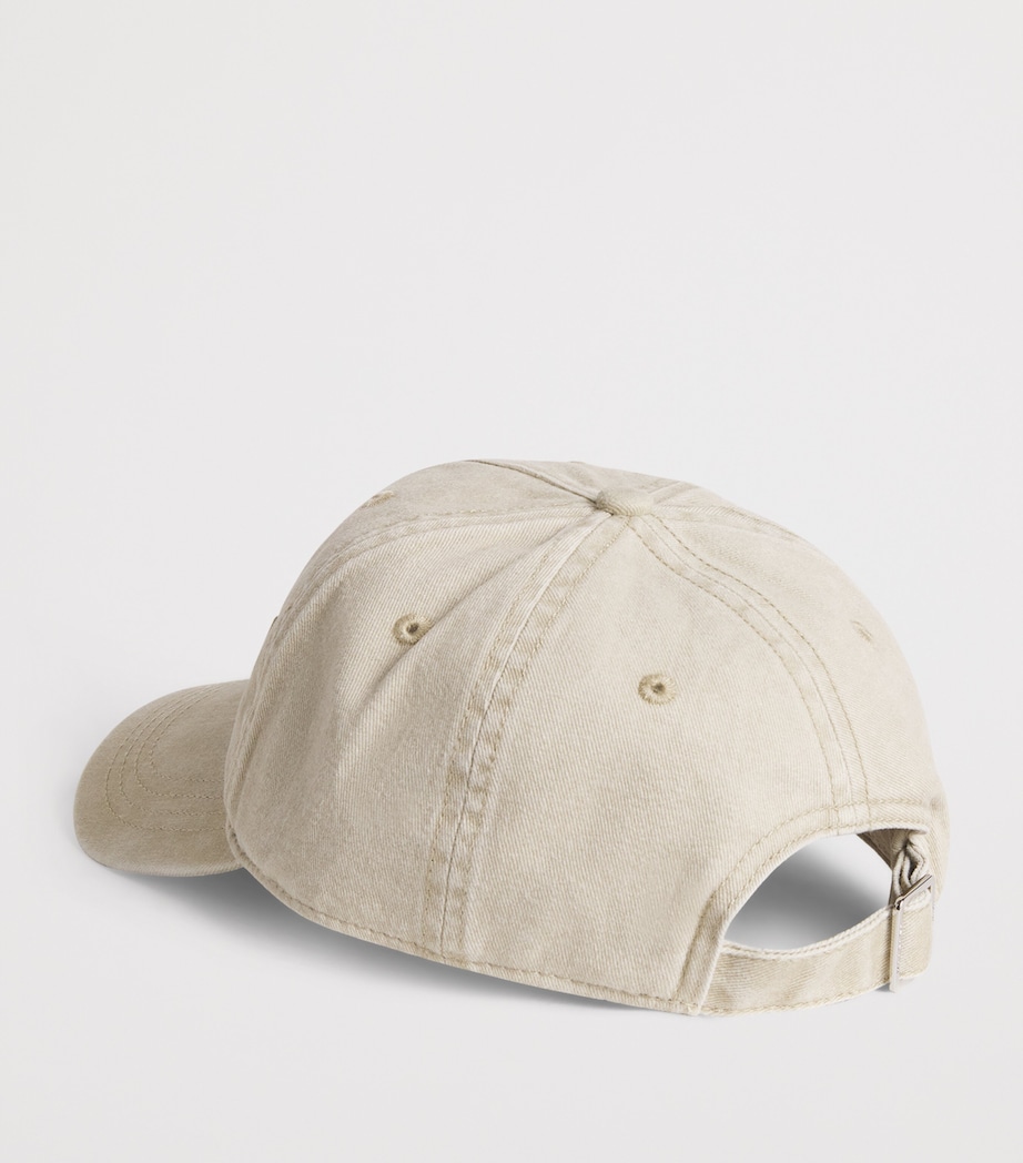 Cotton Canvas Logo Baseball Cap MUSTARD Image 3