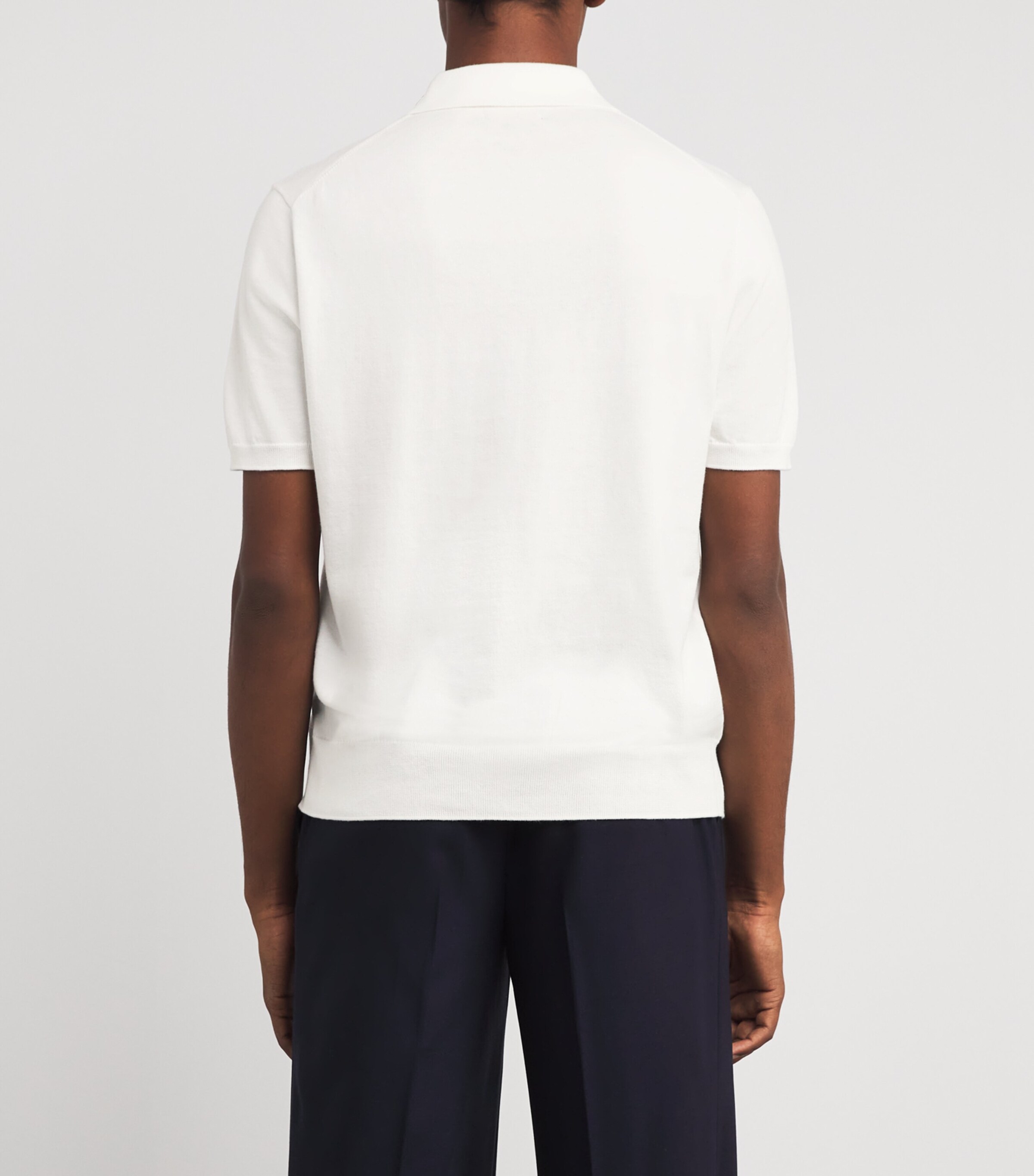 Polo Ralph Lauren Mens Pima Cotton Custom-Fit Polo Shirt White Image 4