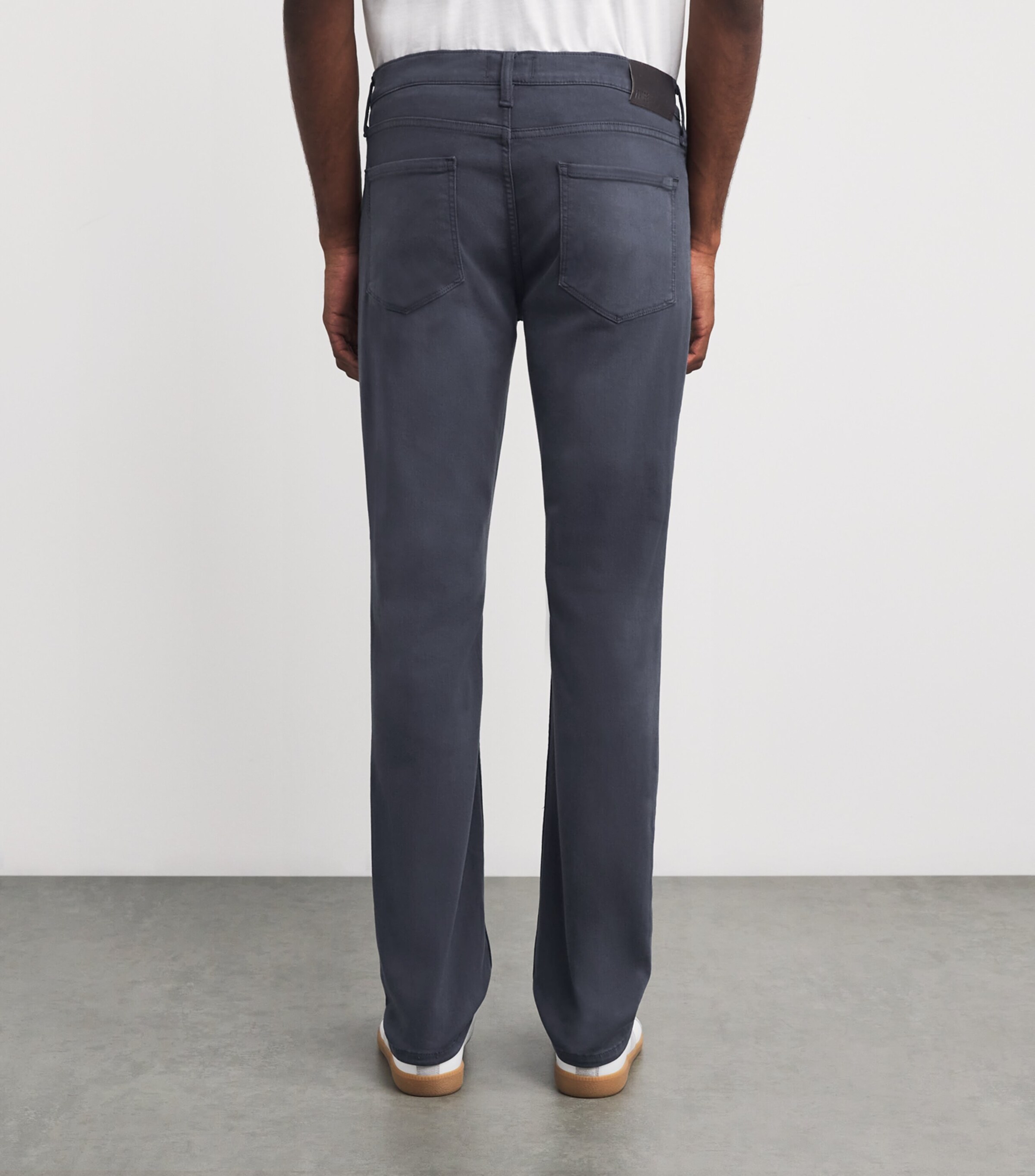 PAIGE Mens Stretch-Denim Federal Jeans Pewter Stone Image 4