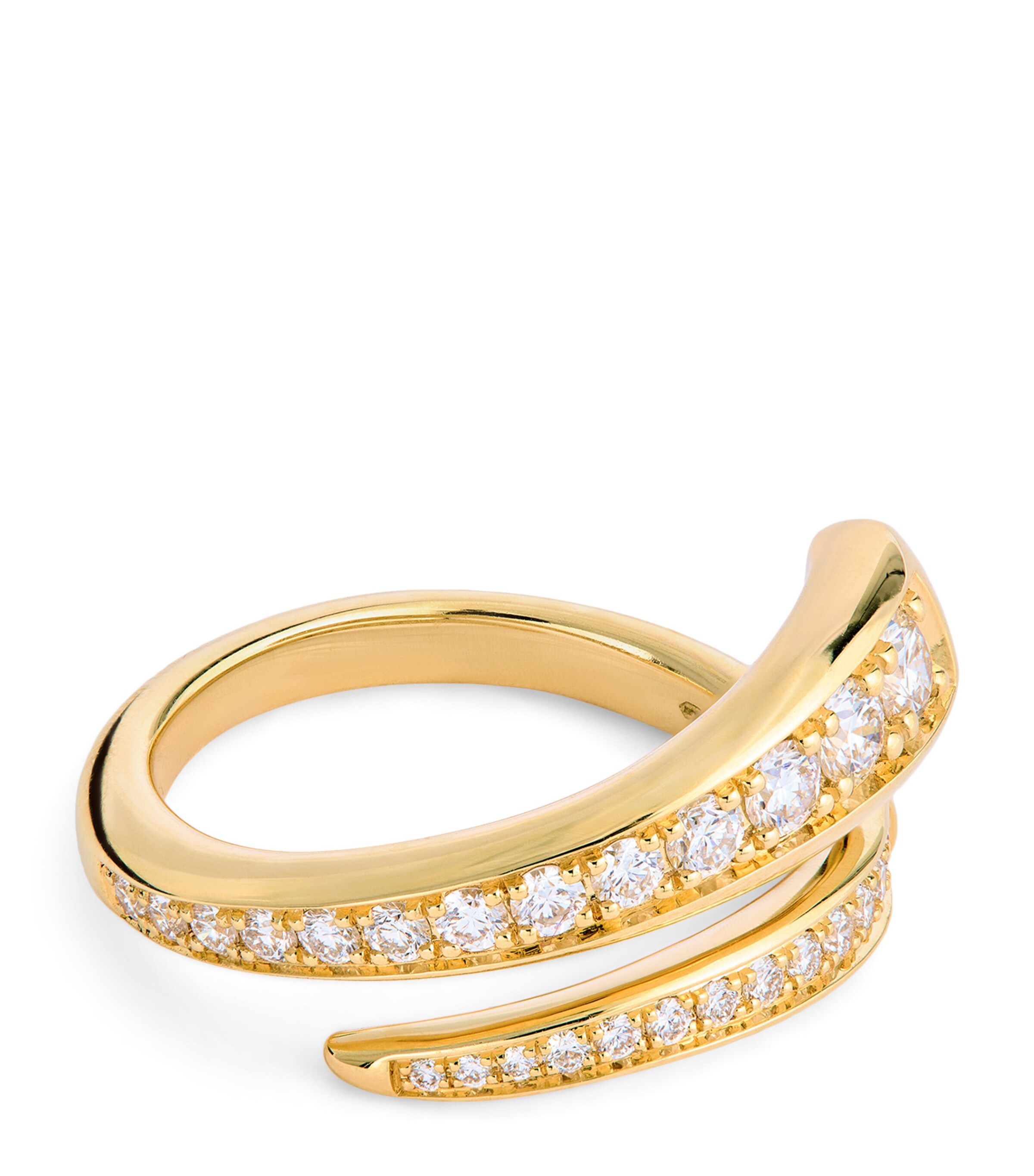 Emily P. Wheeler Yellow Gold and Diamond Wrap Ring Yellow Gold Image 1
