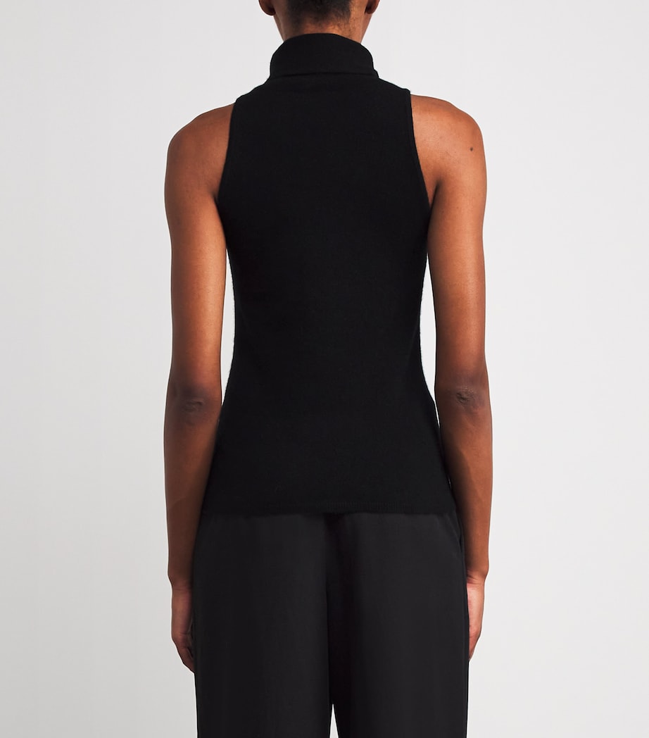 Cashmere Vida Sweater Vest BLACK Image 4