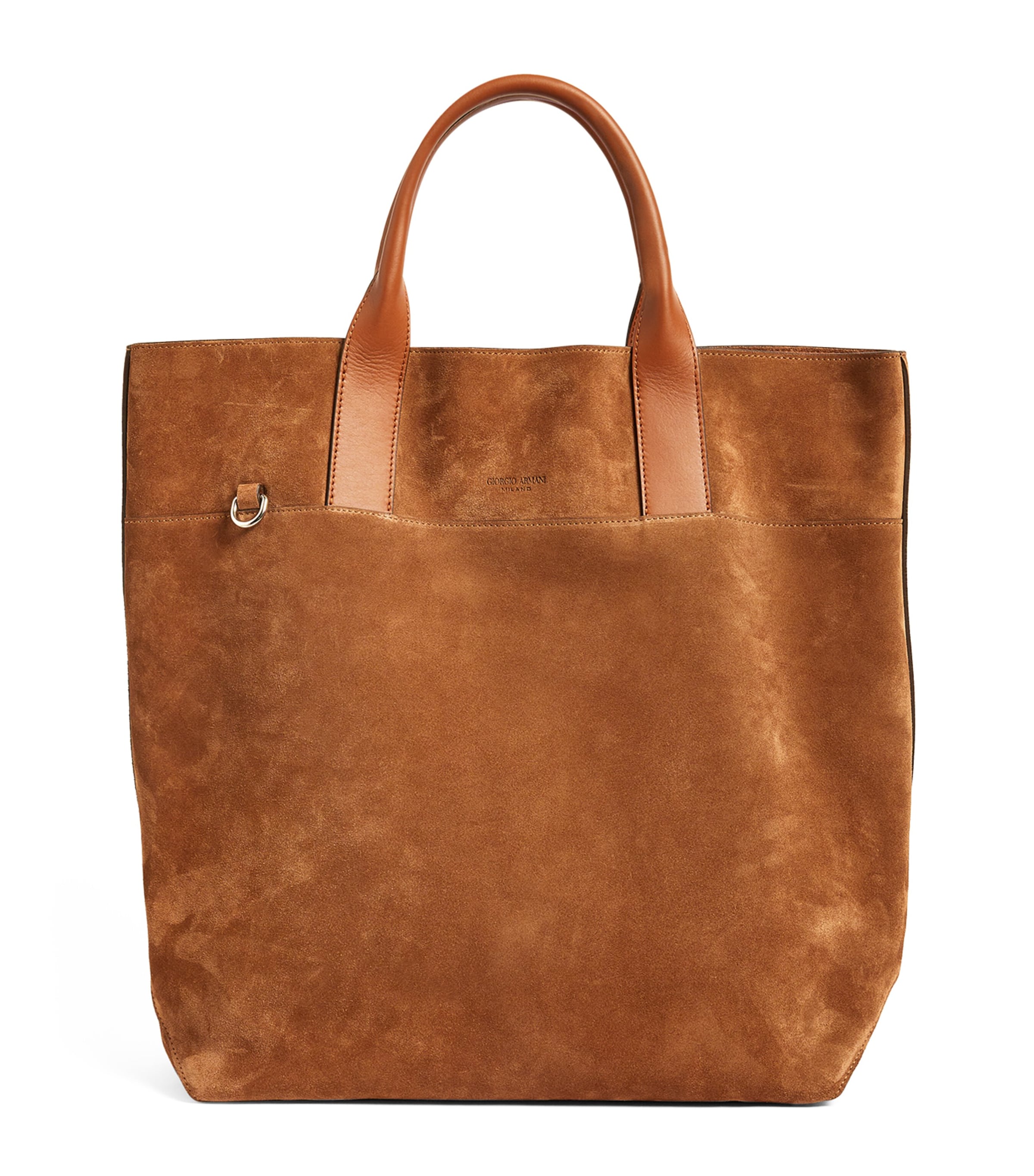 GIORGIO ARMANI SUEDE SHOPPER TOTE BAG 