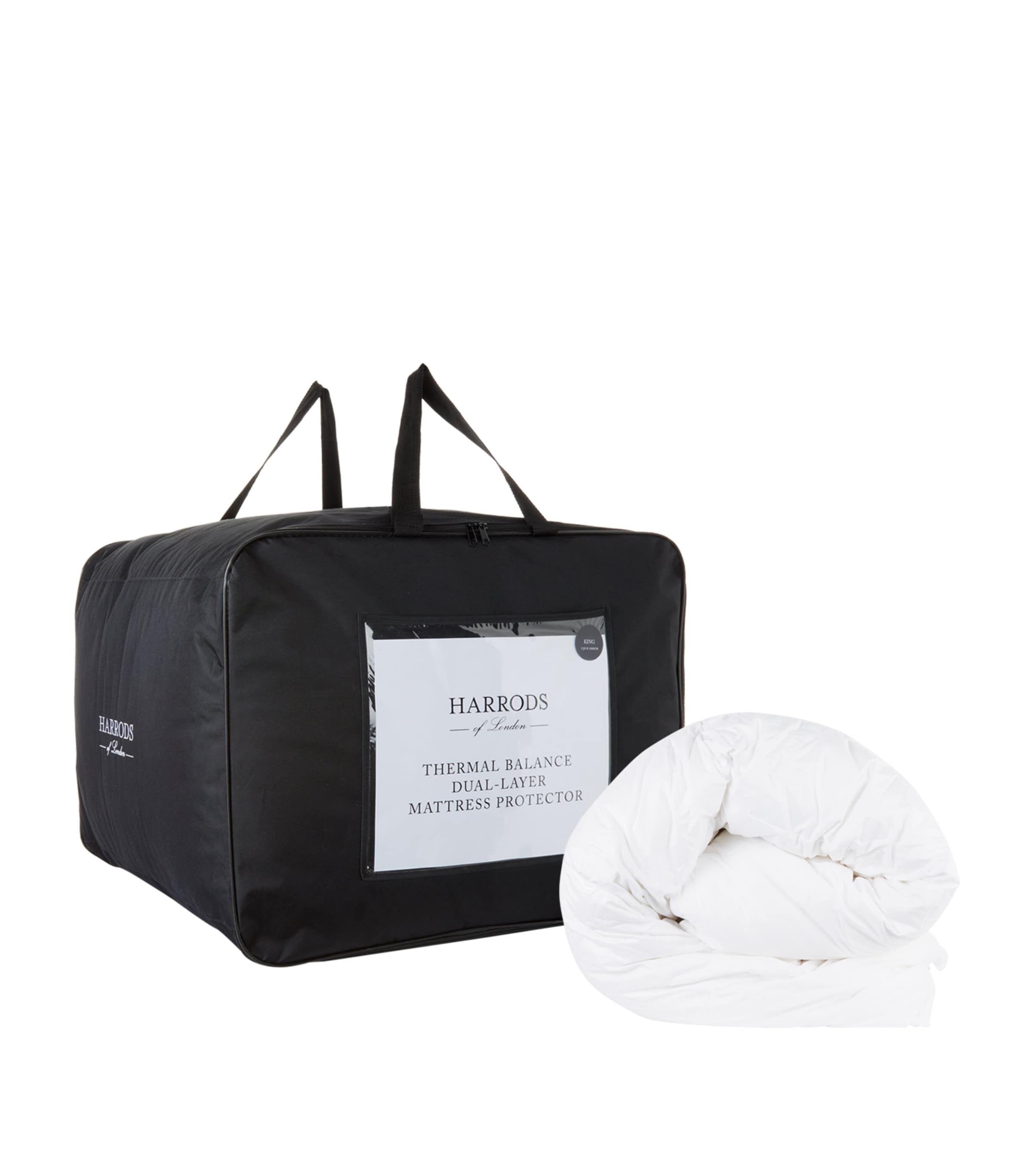 Harrods Of London Thermal Balance King Mattress Protector In White