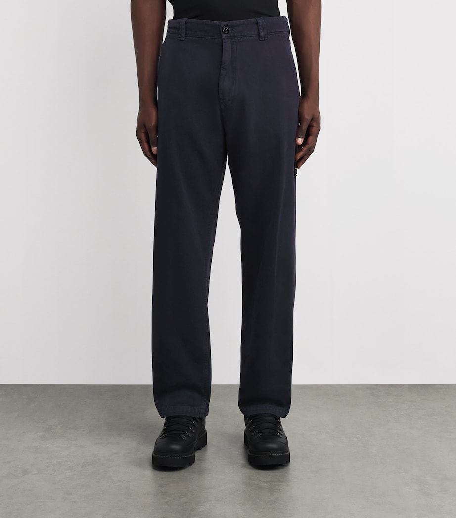 Cotton Compass Straight Trousers V0126 Image 3