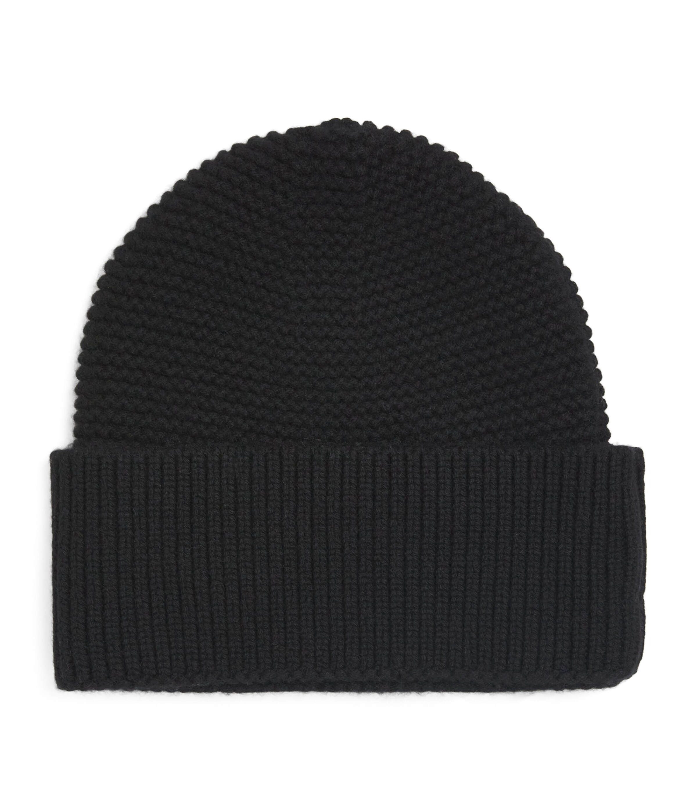 Colombo Womens Kid Cashmere Beanie Black Image 1