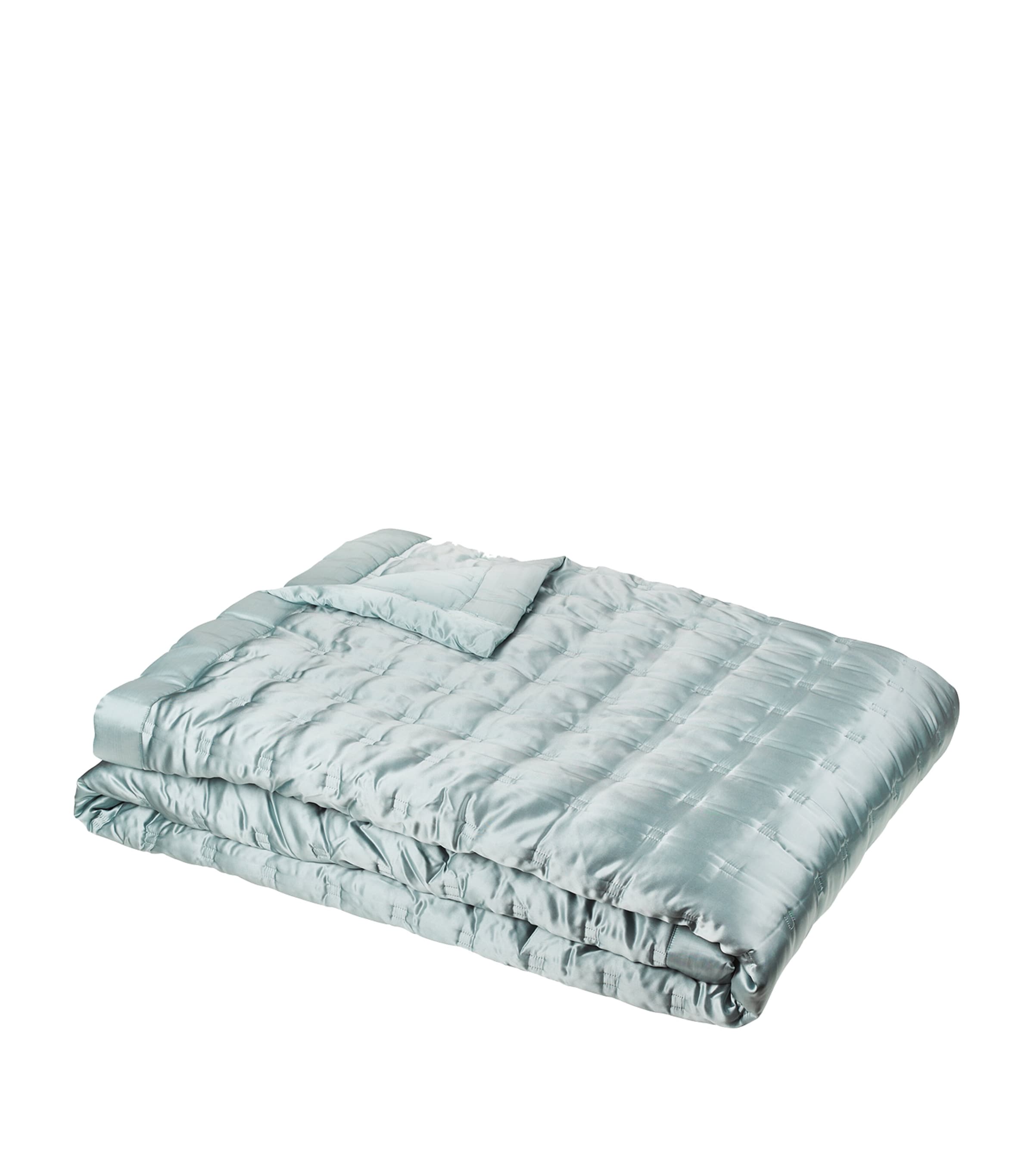 Gingerlily Silk Windsor King Bedspread In Blue