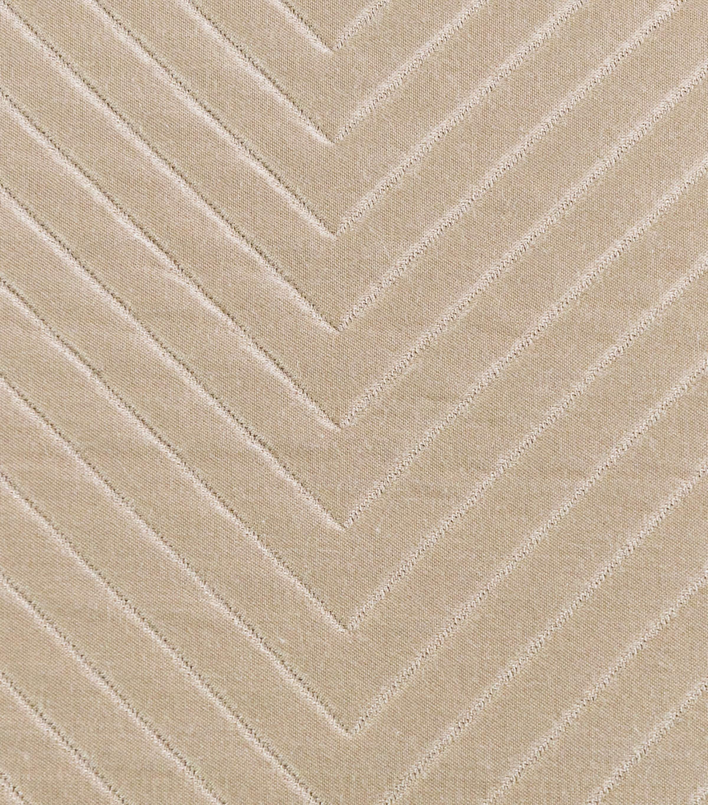 Frette Herringbone Bedspread (270cm x 260cm) Savage Beige Image 7