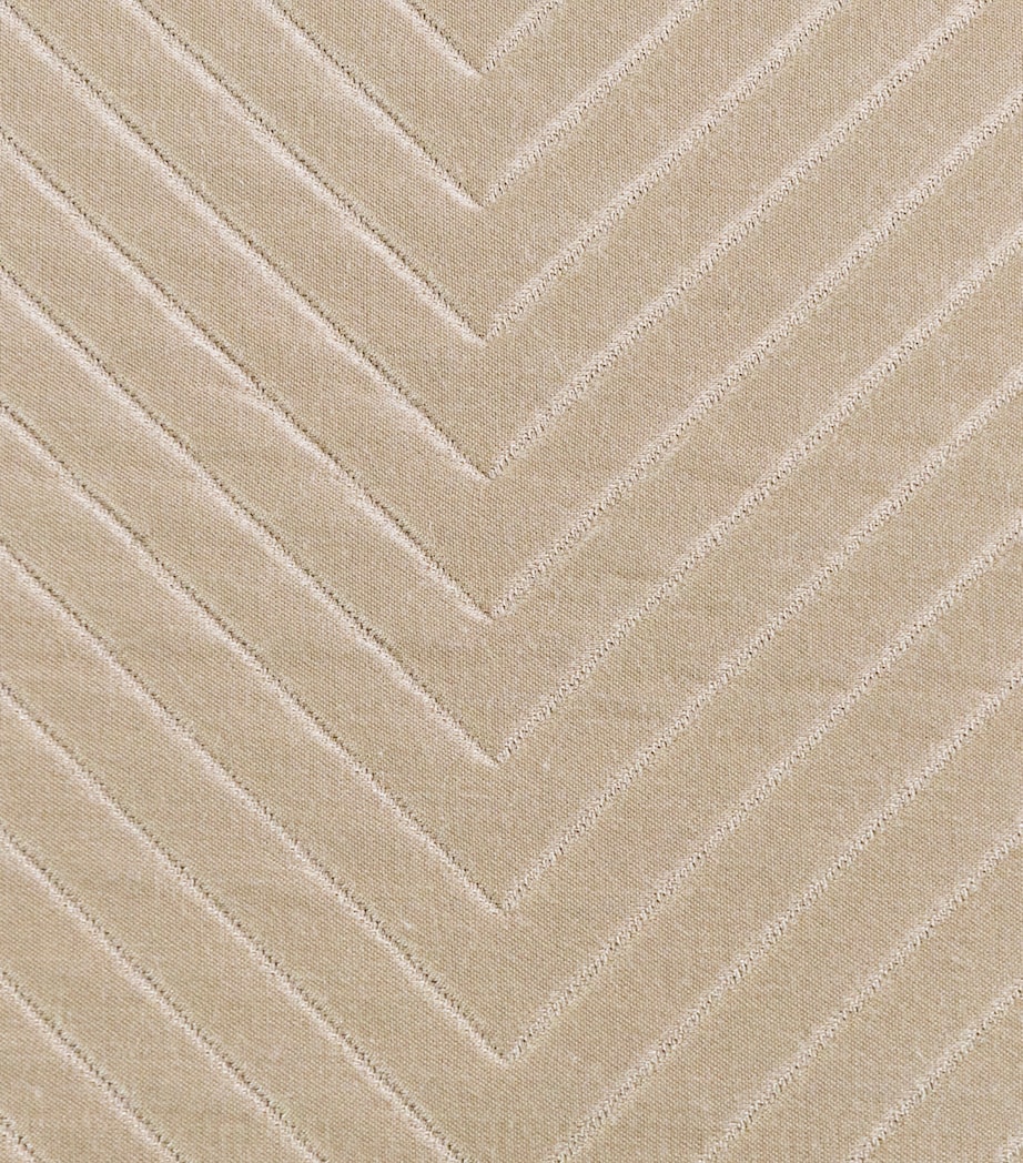 Frette Herringbone Bedspread (270cm x 260cm) Savage Beige Image 7