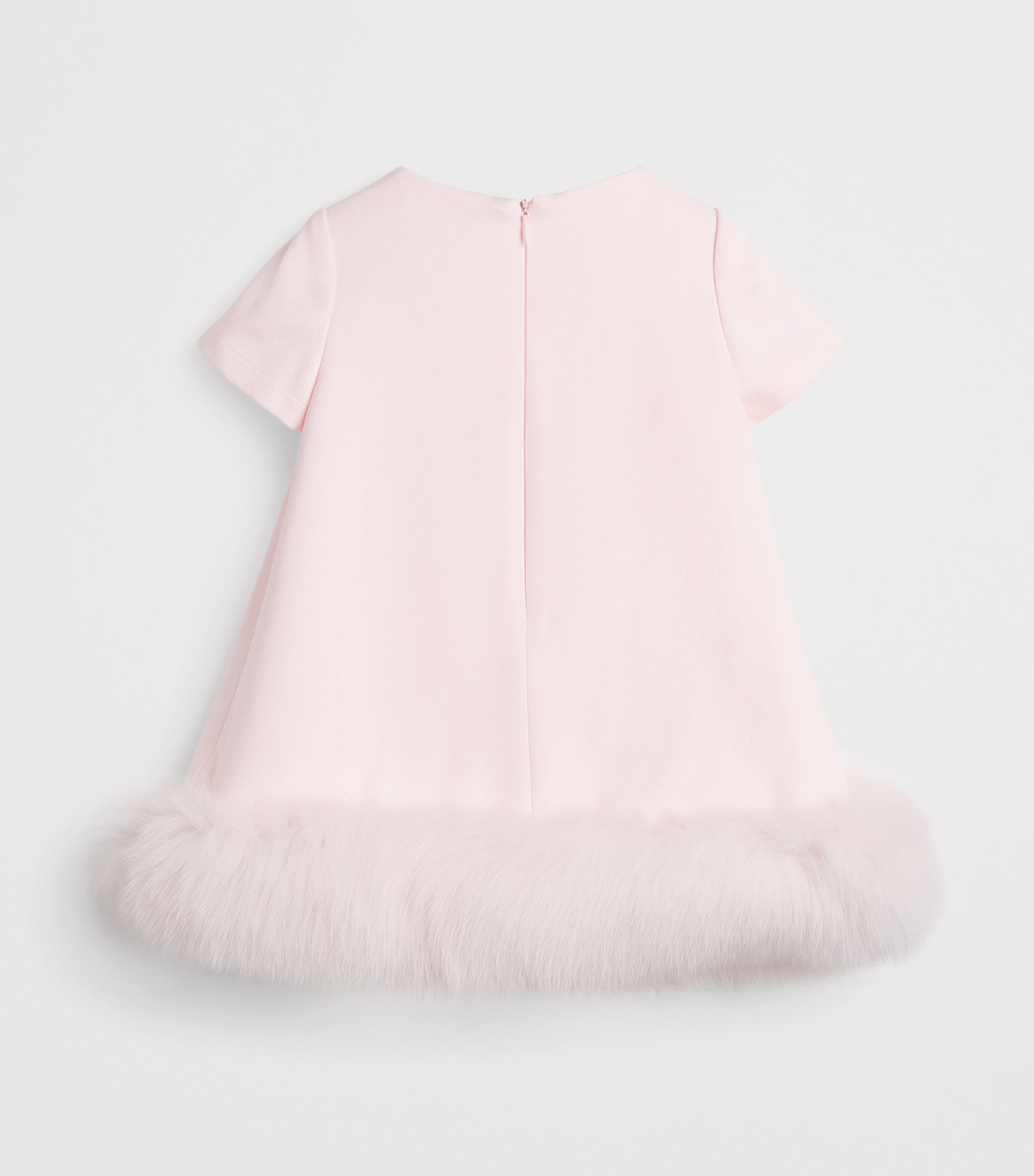 Bimbalo Faux Fur-Trim Dress (1 Month-4 Years) Pink Image 2