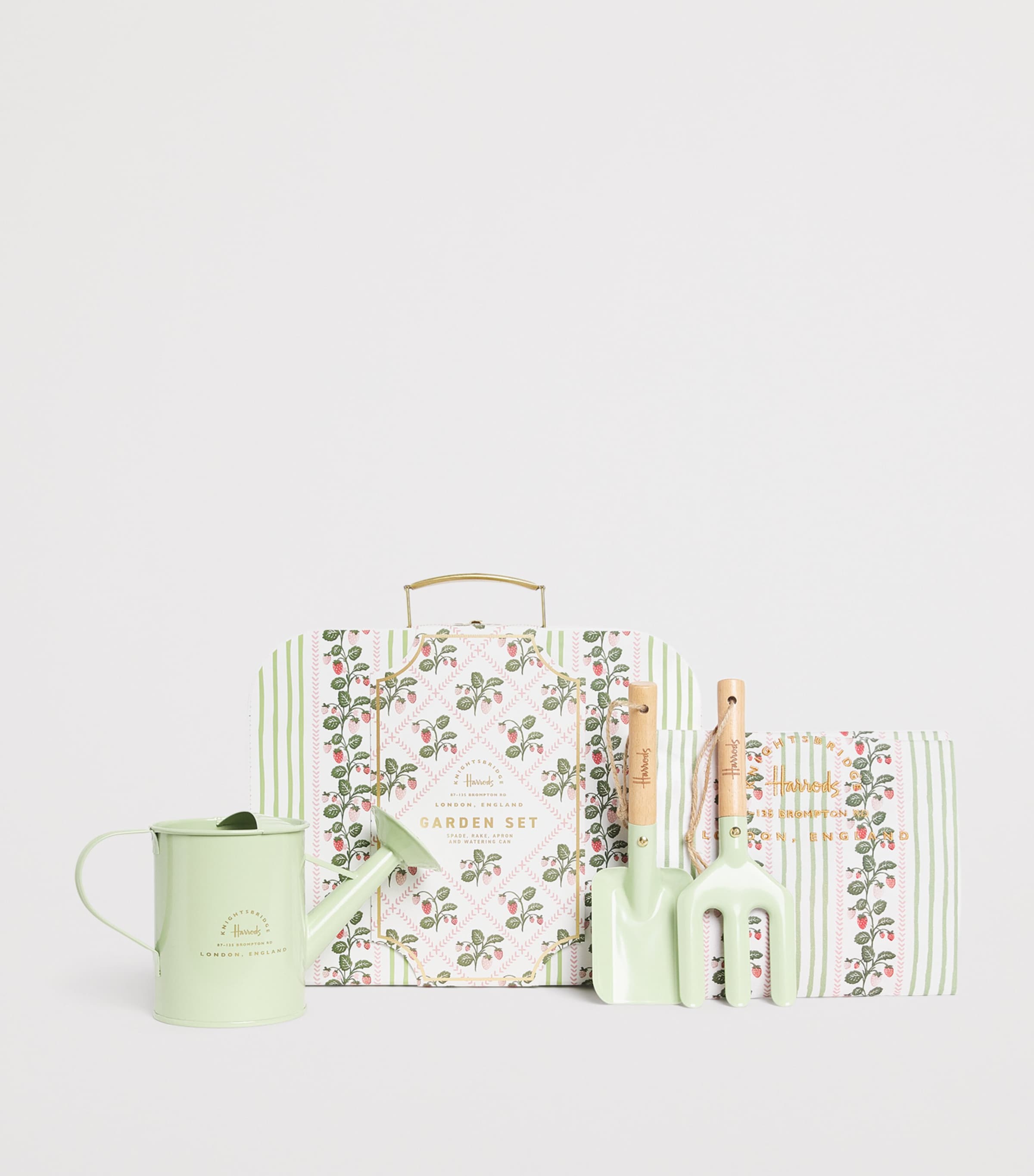 Harrods Strawberry Gardening Suitcase Set Image 2