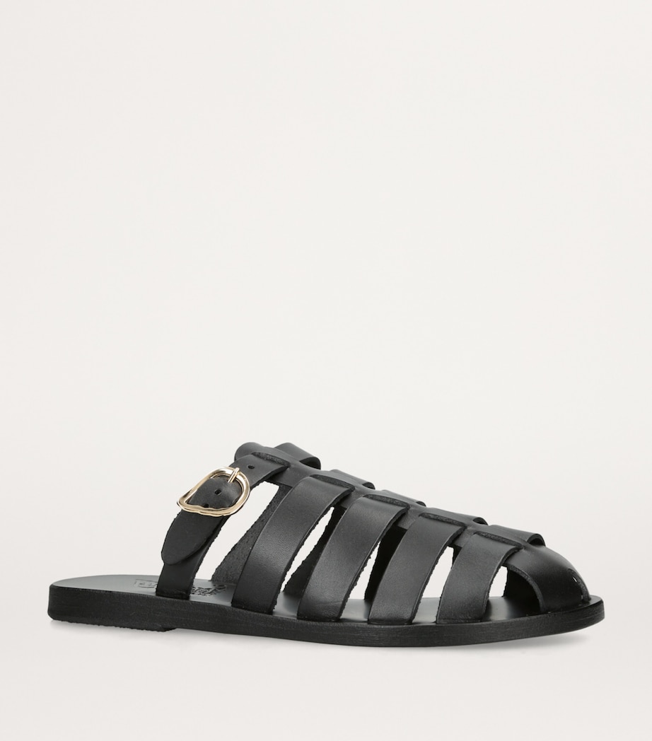 Leather Cosmia Sandals BLACK Image 3