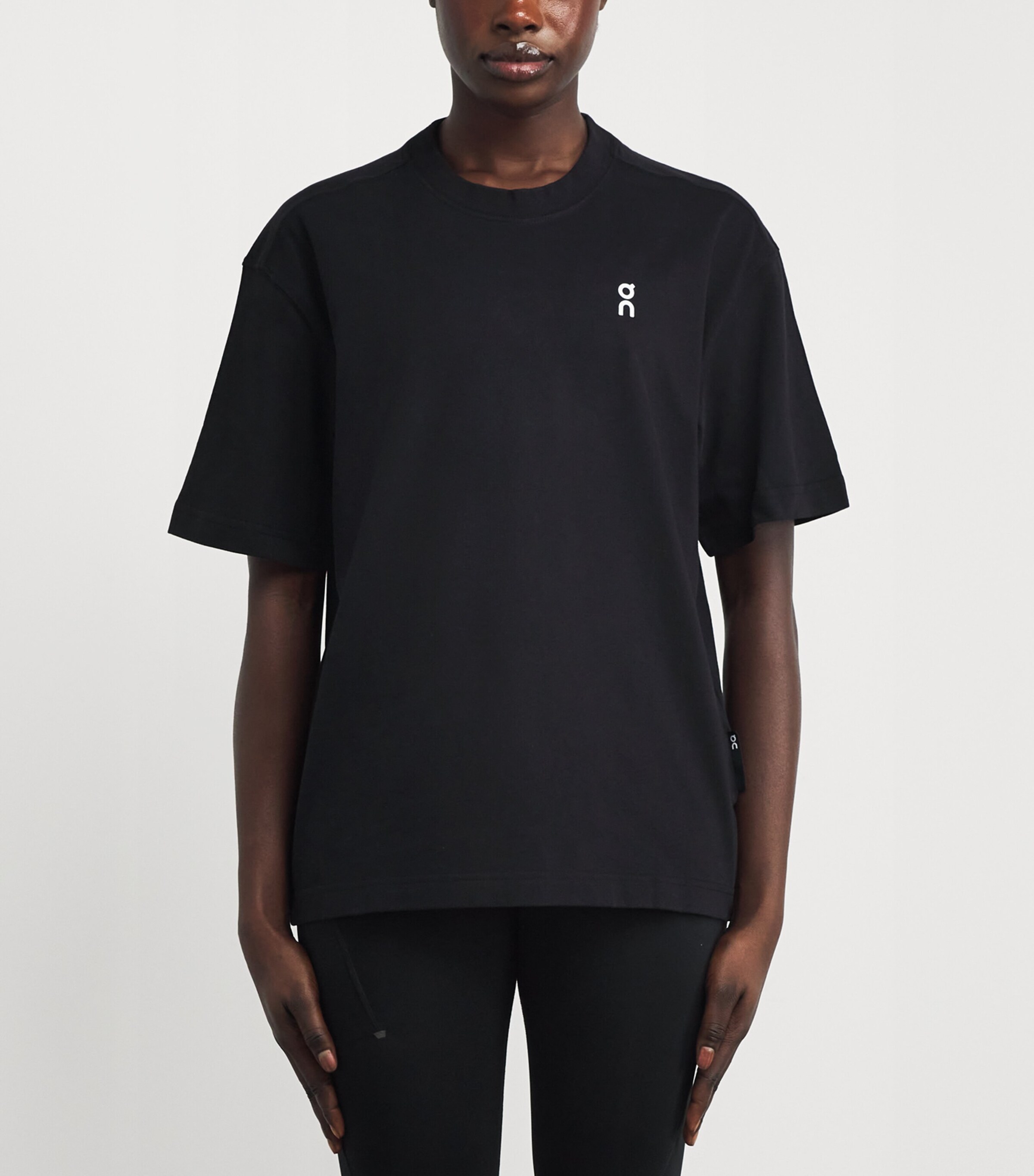 Organic Cotton Club Logo T-Shirt BLACK Image 3