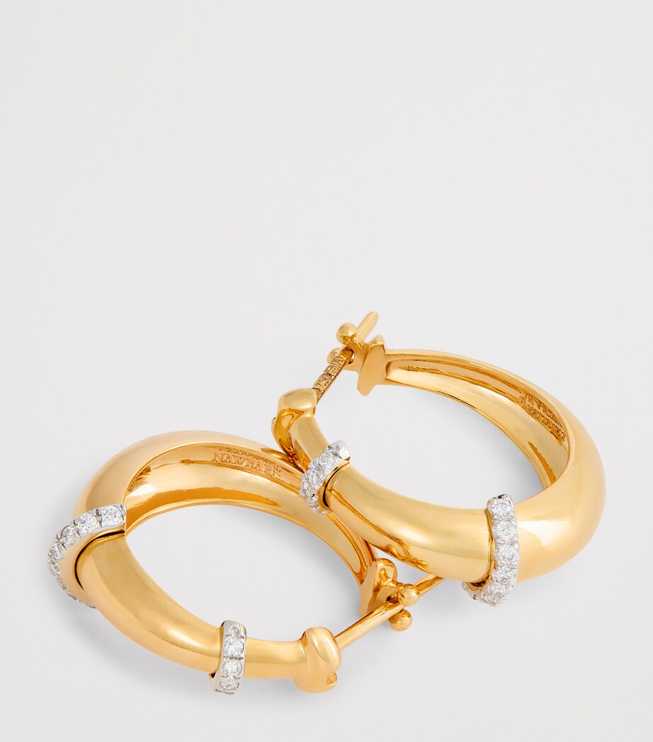 L'ATELIER NAWBAR Mixed Gold and Diamond Buoy Lot N*91 Earrings Yellow Gold Image 6