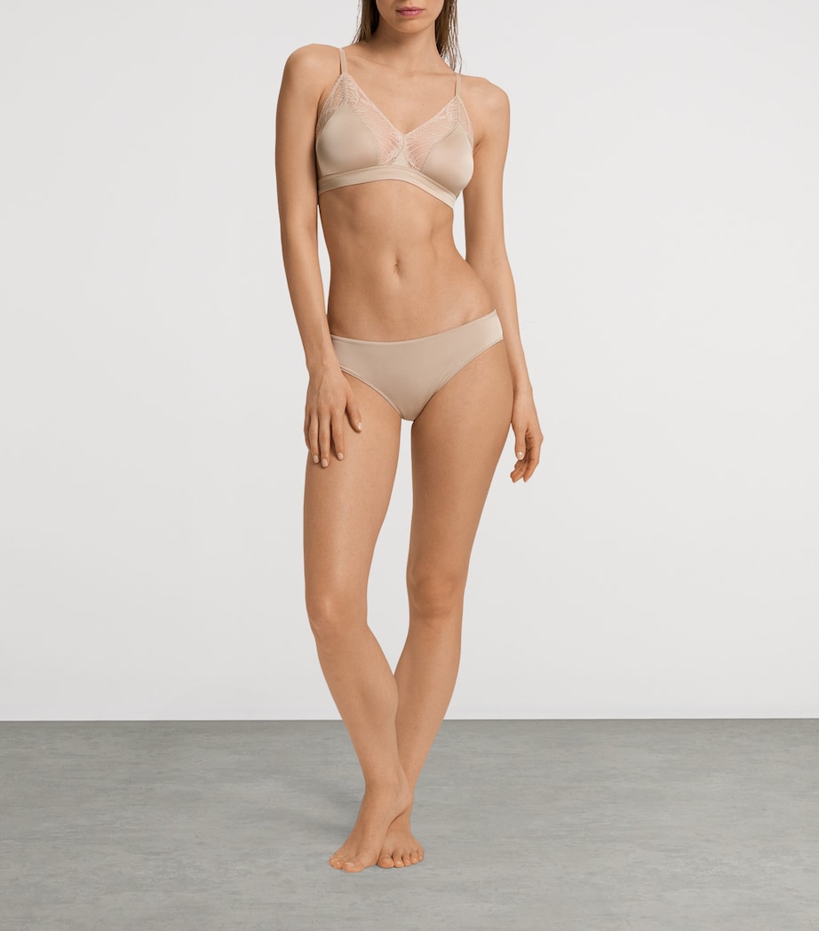 Satin Lace-Trim Lilith Bra COFFEE QUARTZ Image 5