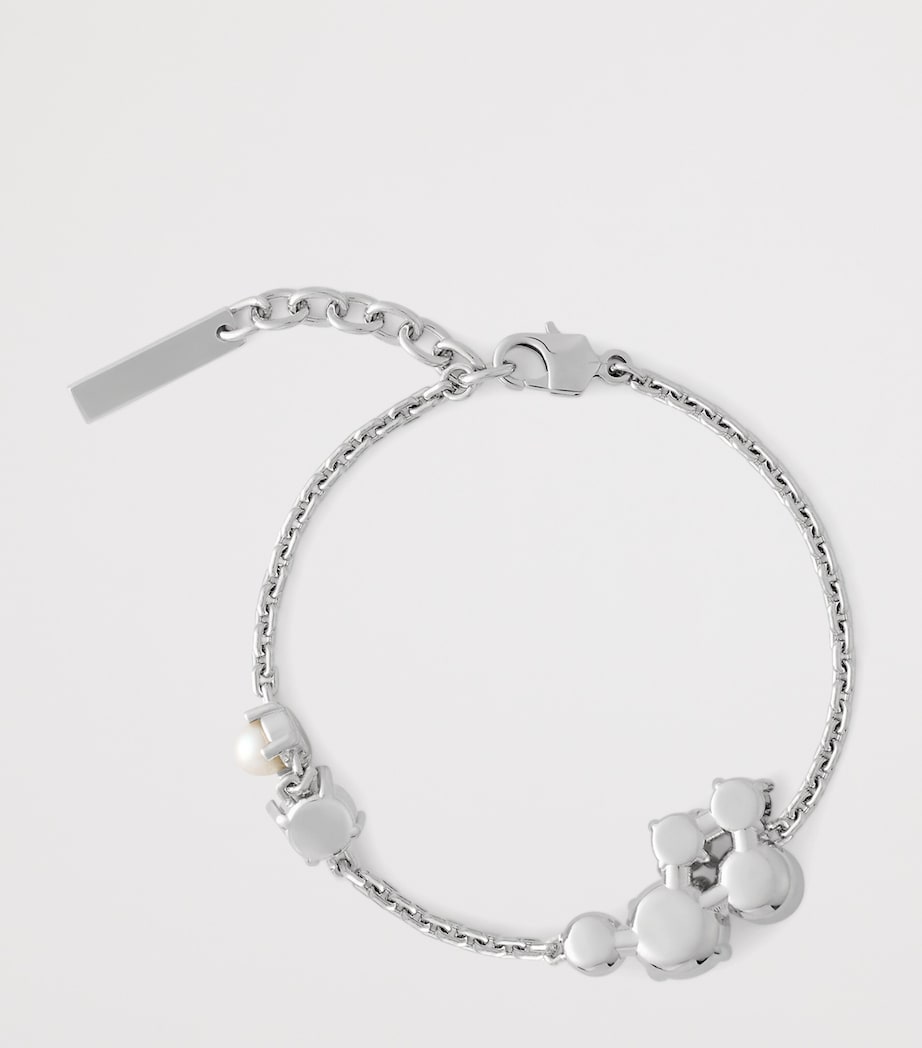 Embellished Chain Bracelet WHITE/SILVERY Image 3