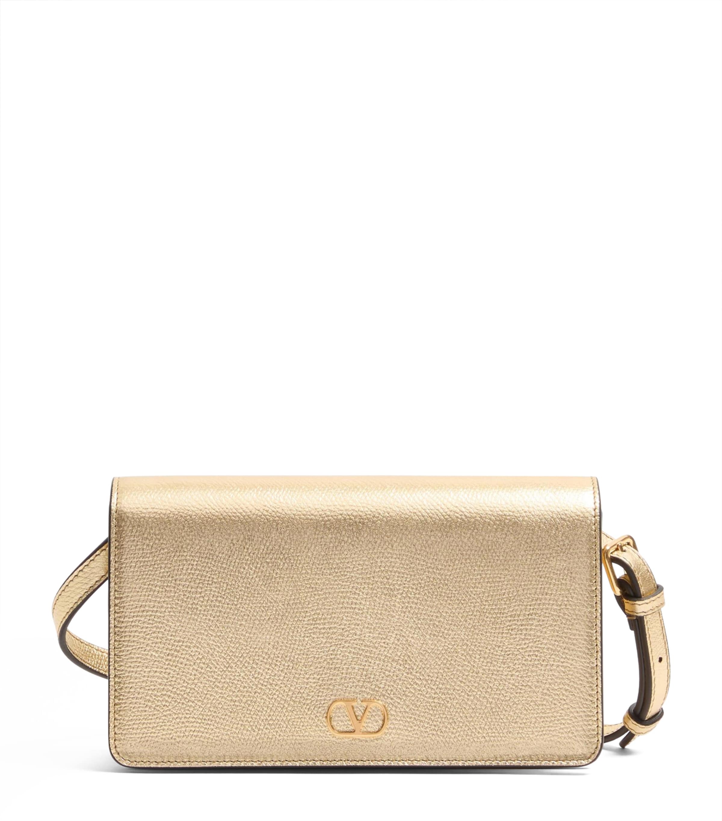 Mini Leather VLogo Shoulder Bag I8M Image 1