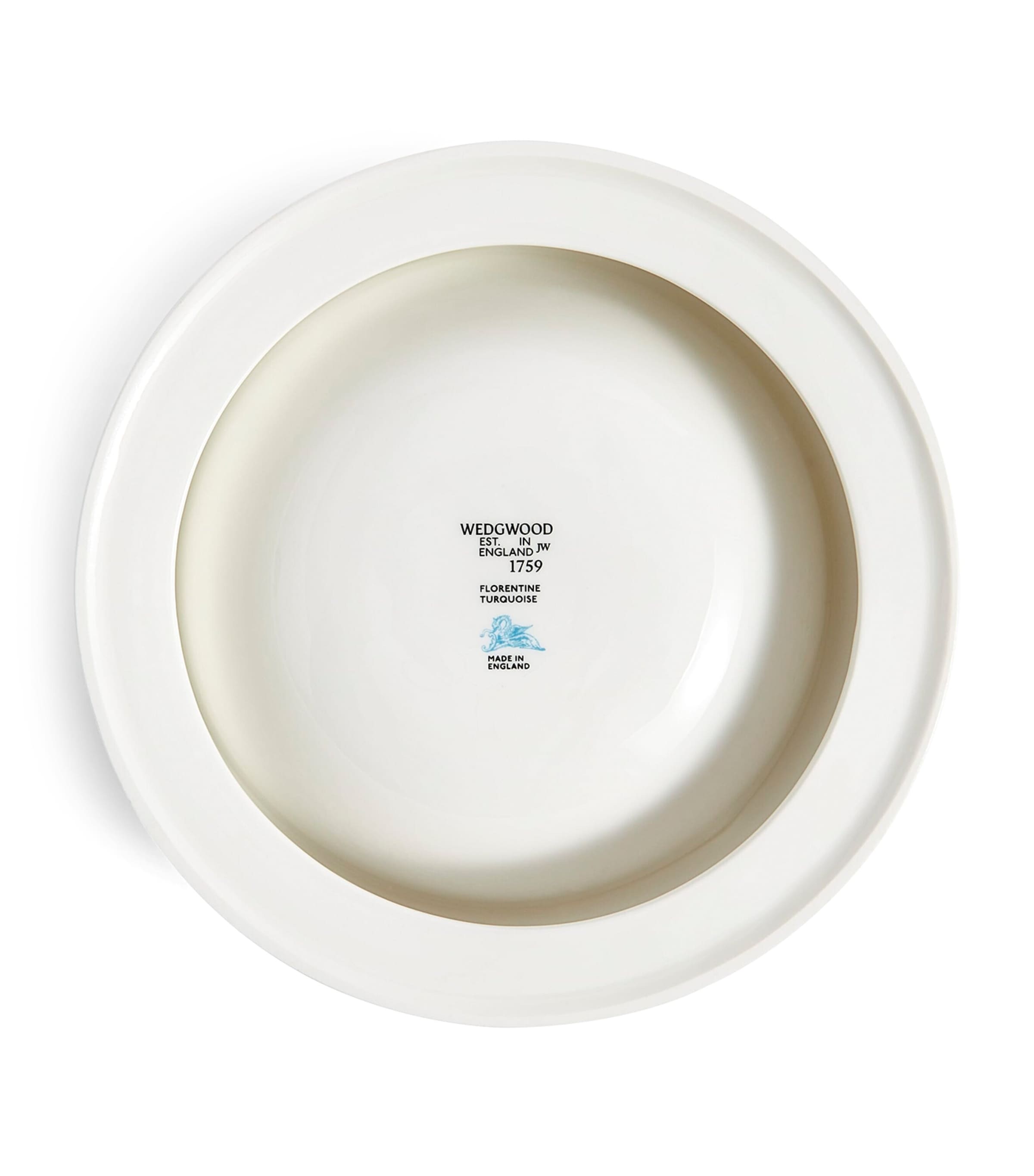 Wedgwood Bone China Florentine Pet Bowl (21cm) Turquoise Image 4