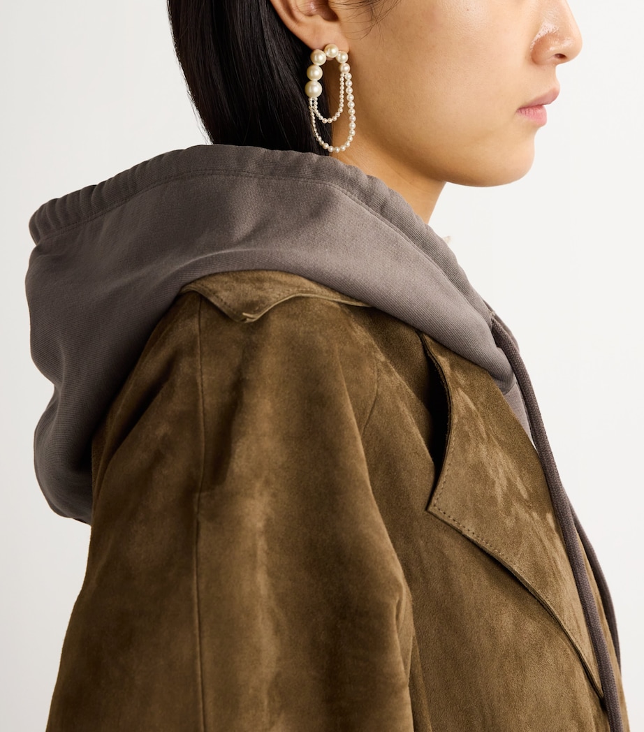 Sophie Bille Brahe Yellow Gold and Pearl Embrassée de Perle Single Left Earring Yellow Gold Image 2
