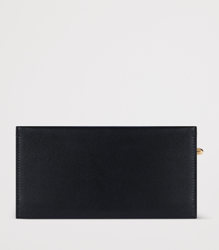 Leather Pinch Wallet BLACK Image 2