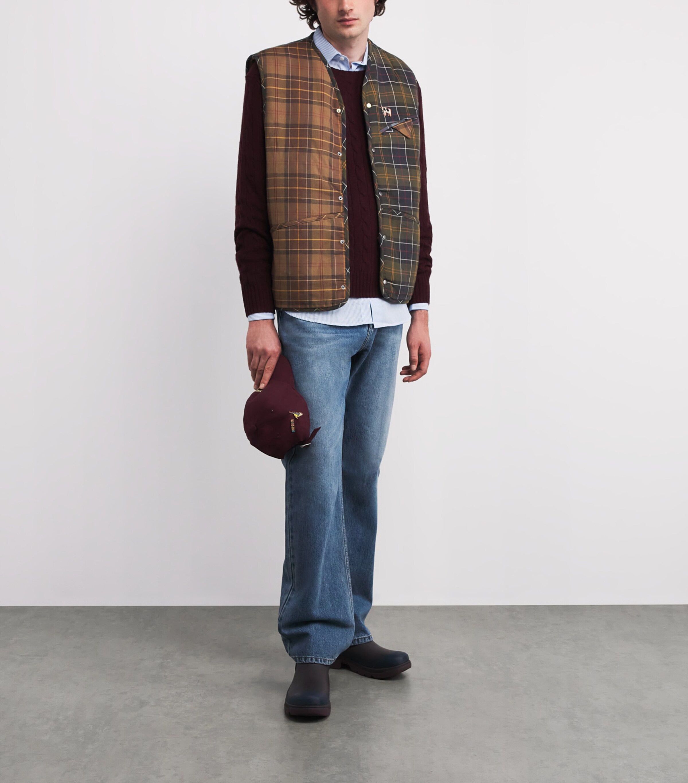 Barbour Multi x Paul Smith Cotton Tartan Liner Gilet | Harrods US