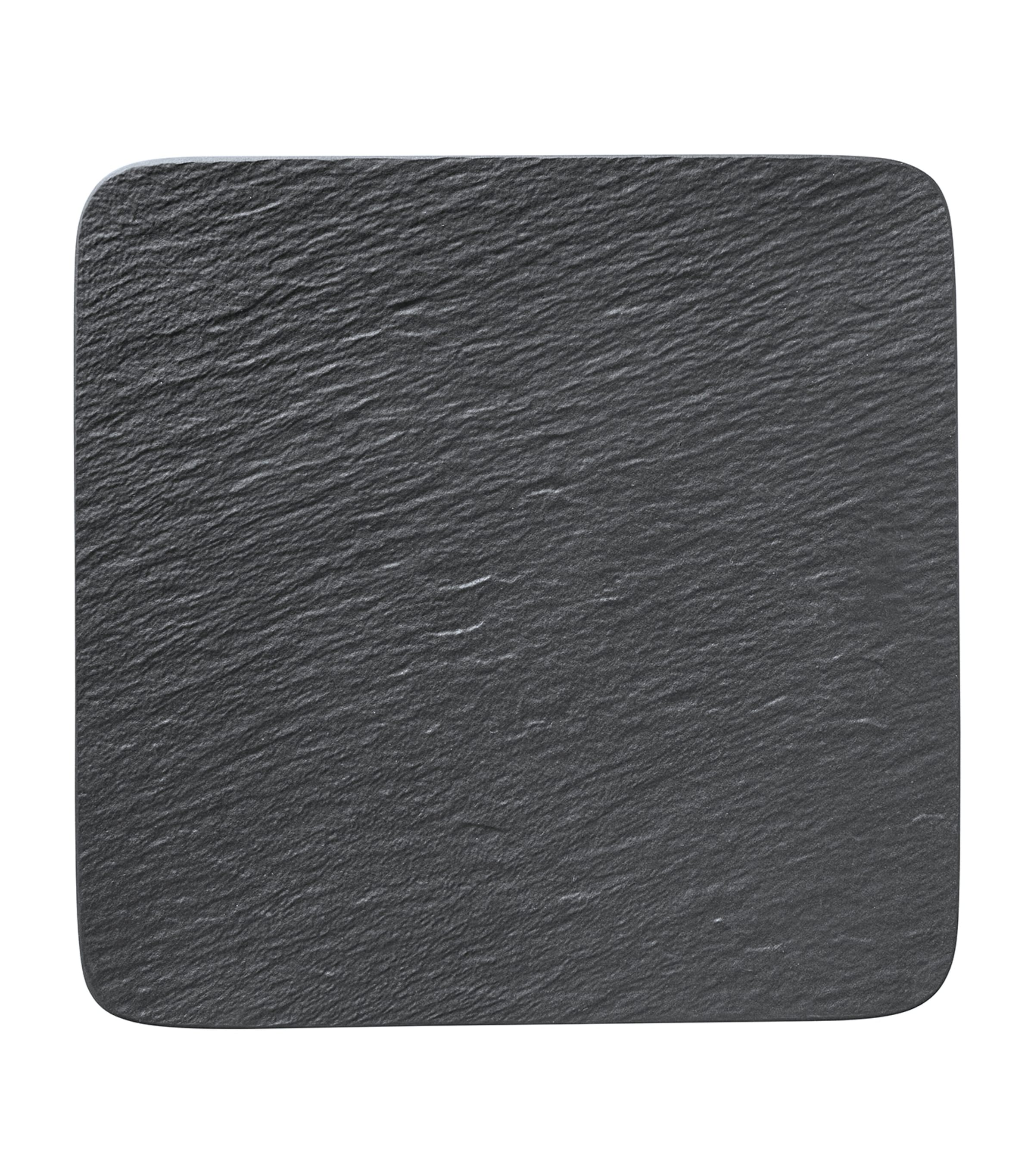 Villeroy & Boch Manufacture Rock Square Plate In Gray