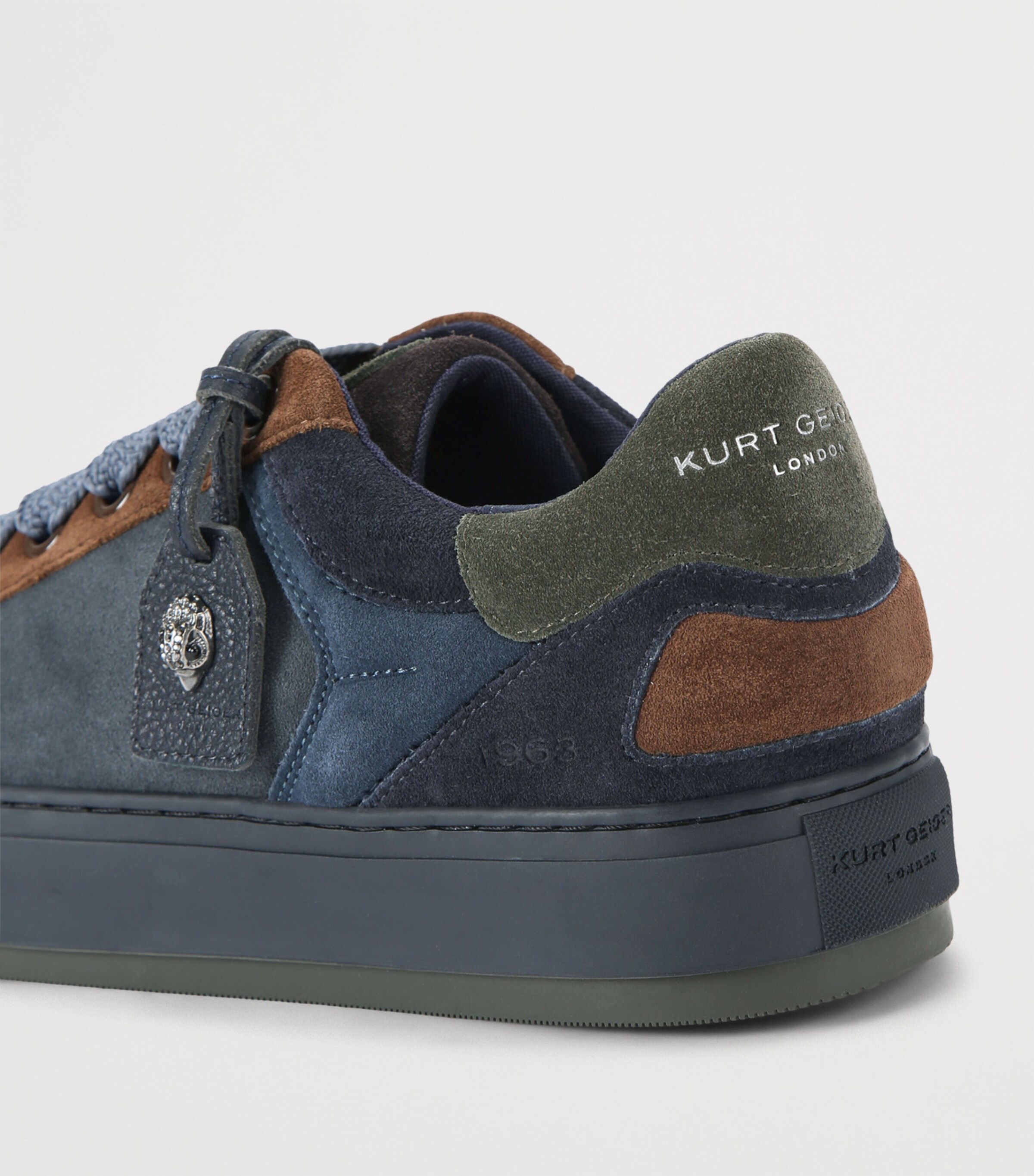 Kurt Geiger London Suede Southbank Tag Sneakers Blue/drk.c Image 2