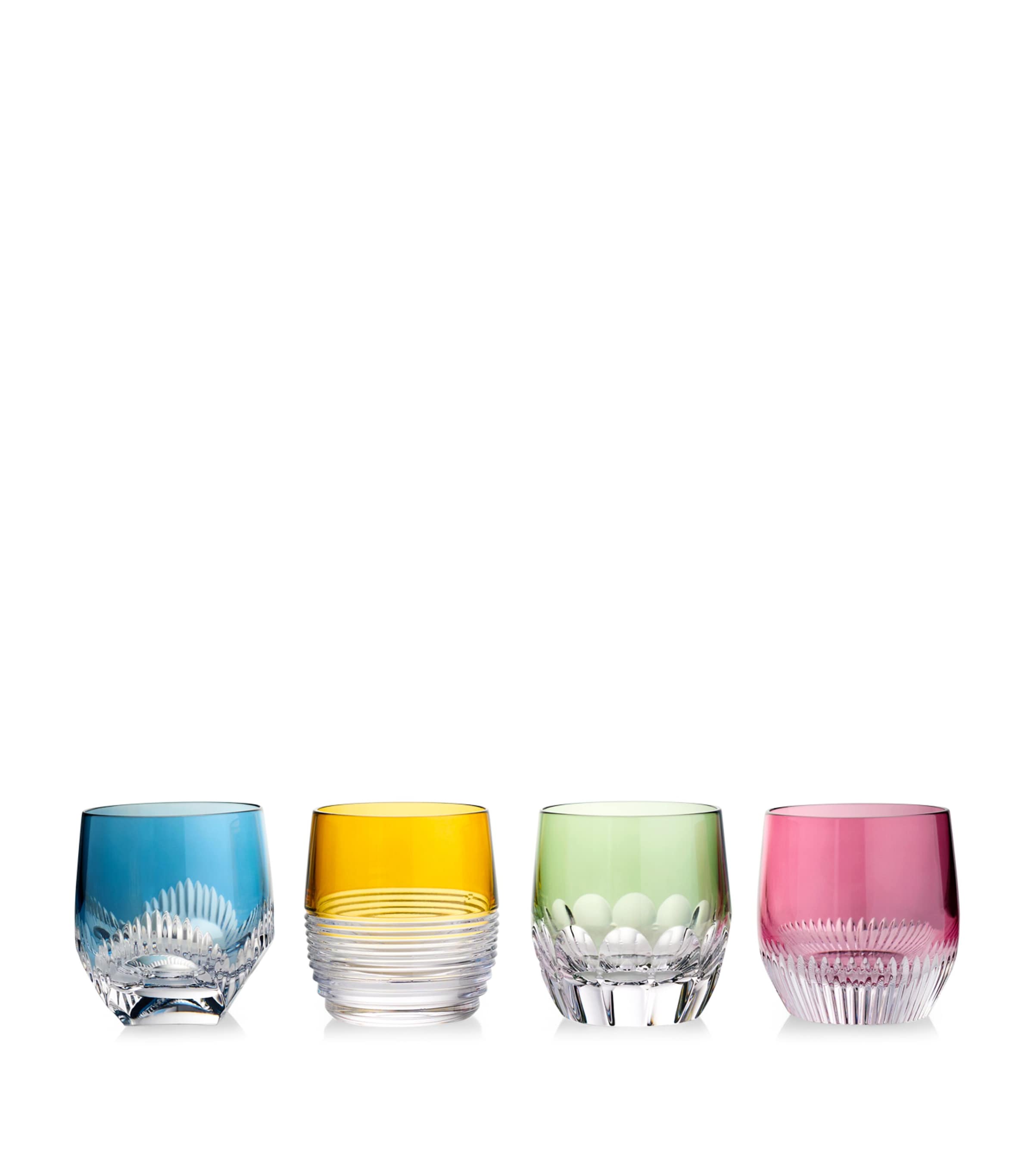 Waterford Mixology Mixed Colour Glass Tumblers 255ml Set Of Four In Multi