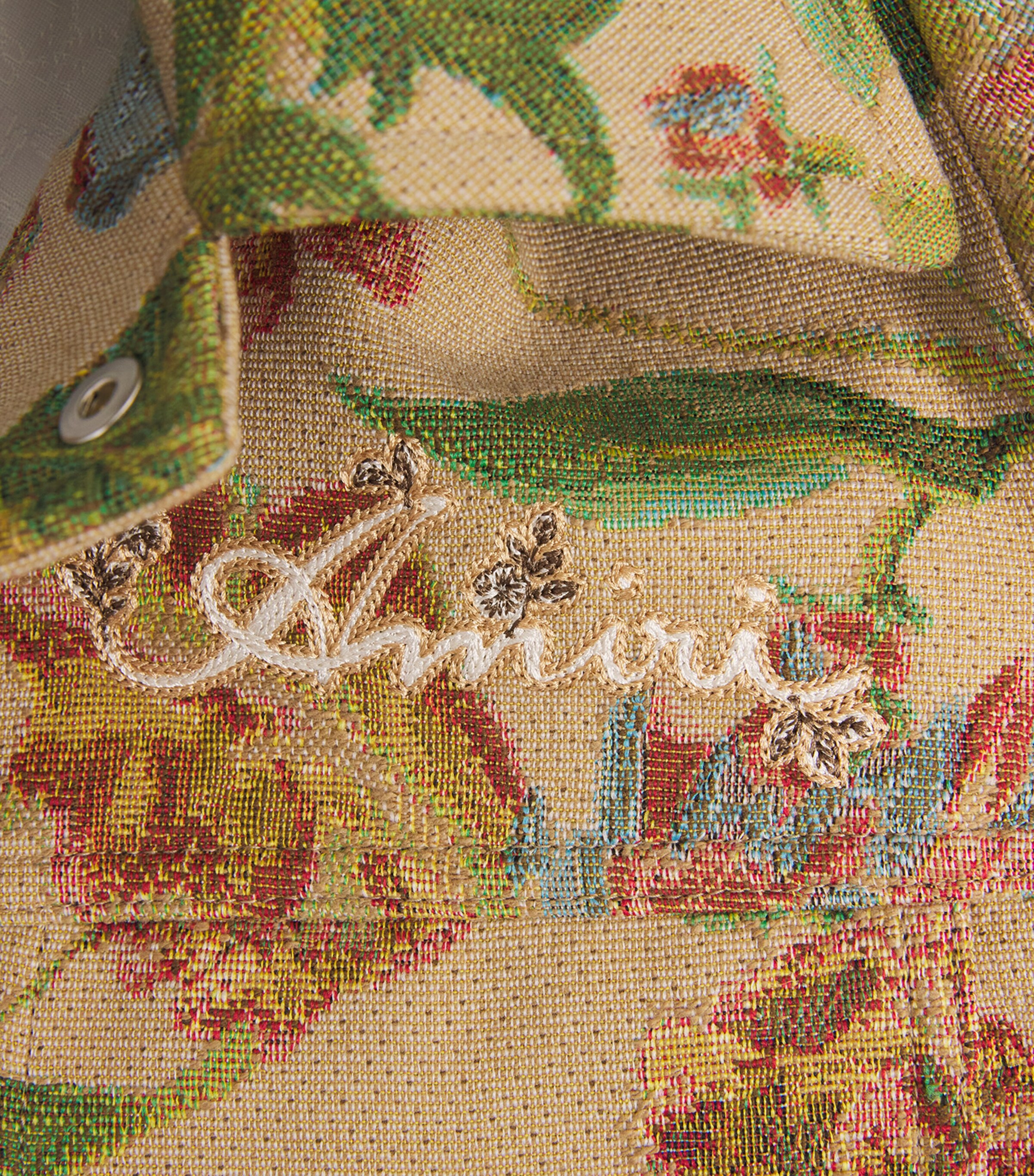 AMIRI Mens Floral Tapestry Jacket Pale Rose Image 6