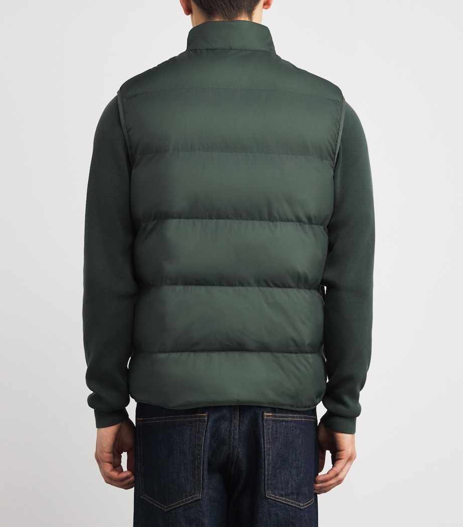 Padded Logo GIlet X89 COURT GREEN Image 4