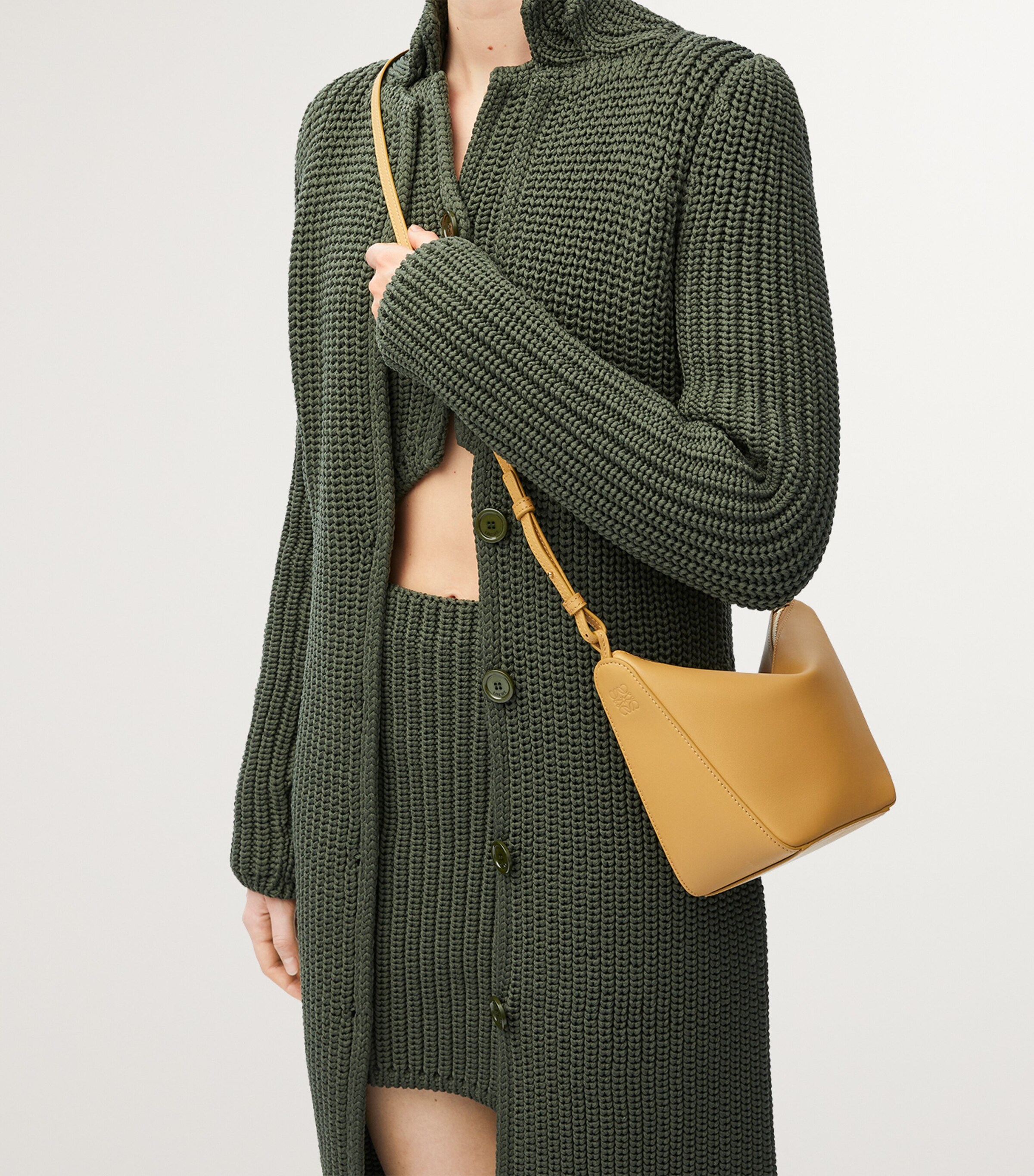 Mini Leather Hammock Hobo Shoulder Bag SAHARA Image 9