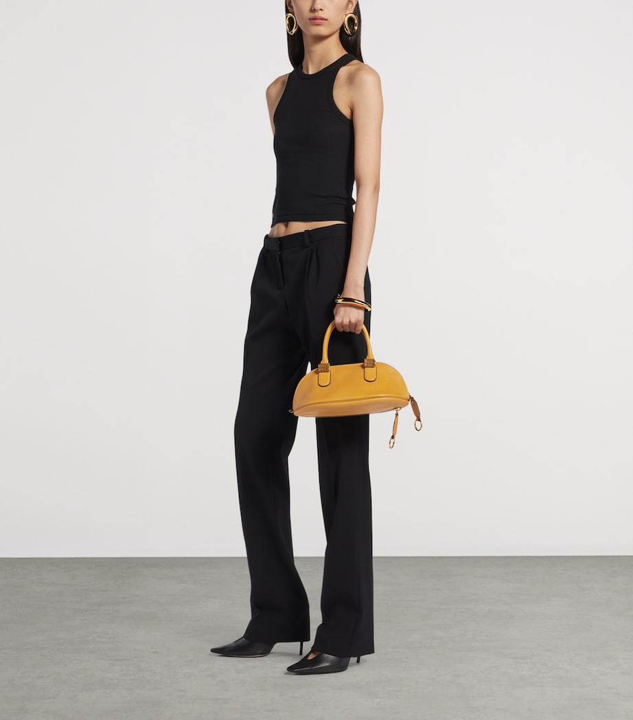 Balenciaga Mini Calfskin Bolero Bowling Top-Handle Bag Image 5