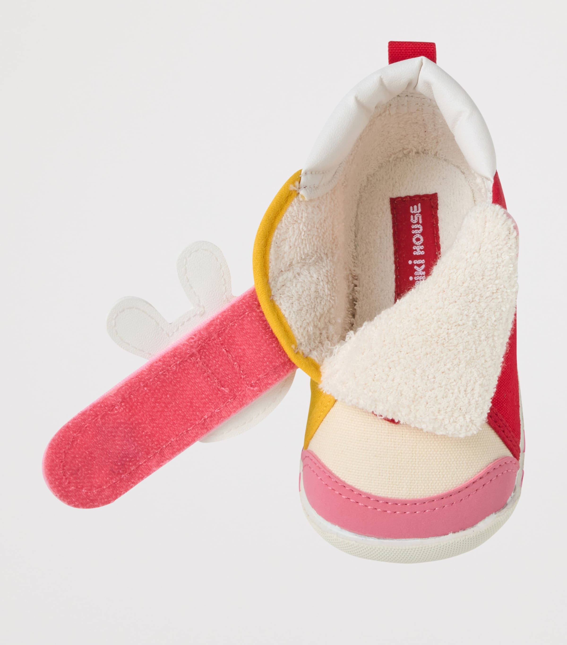 Miki House Cotton-Blend Bunny Appliqué Sneakers Image 3