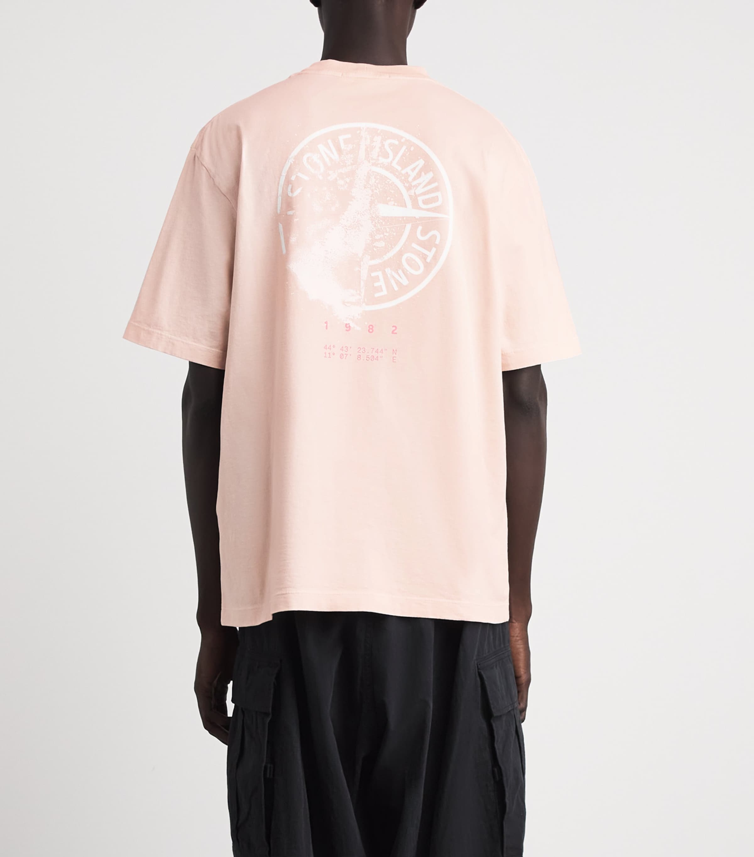 Stone Island Mens Organic Cotton Logo T-Shirt Image 5