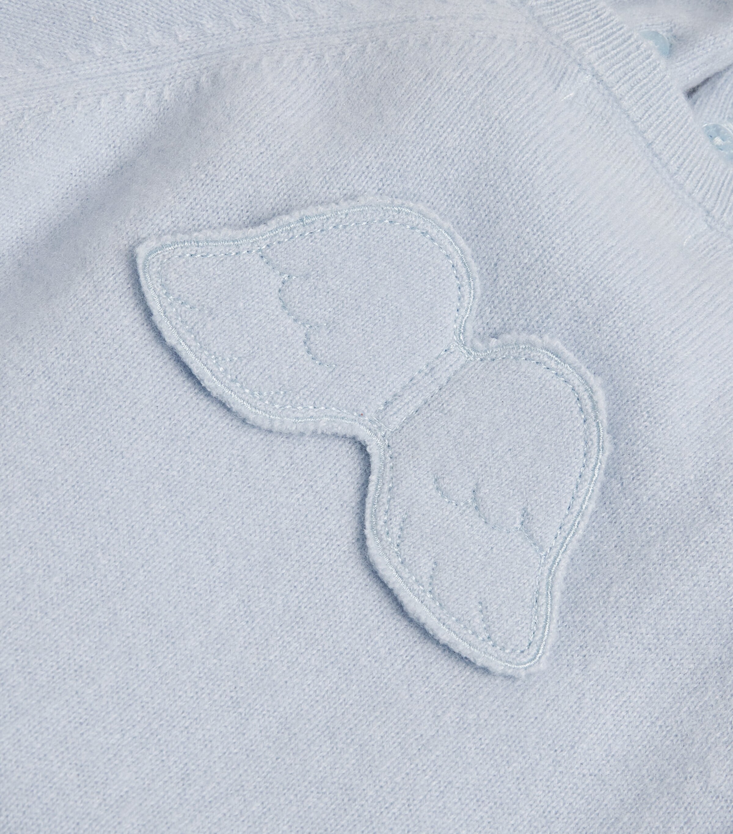 Marie-Chantal Cashmere Angel Wings Ariel Playsuit (3-12 Months) Blue Image 4