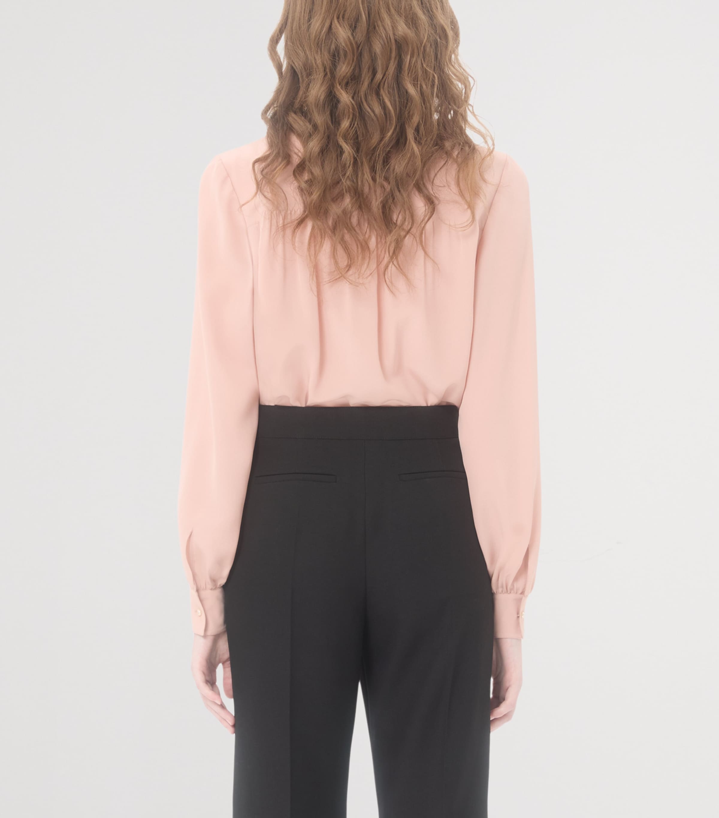 Silk Bow-Tie Blouse 0LZ Image 4