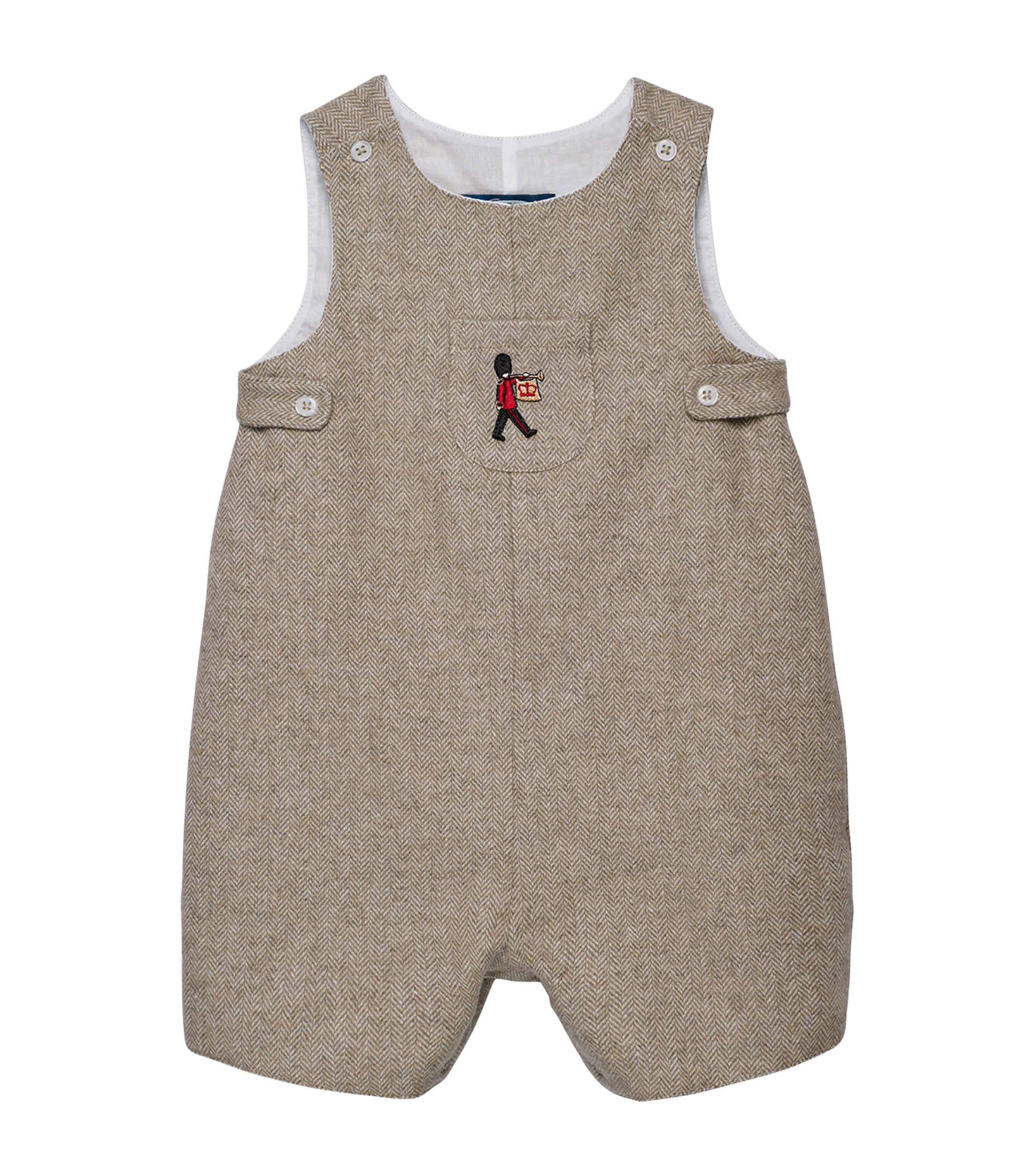 Trotters Guardsman Archie Romper In Brown