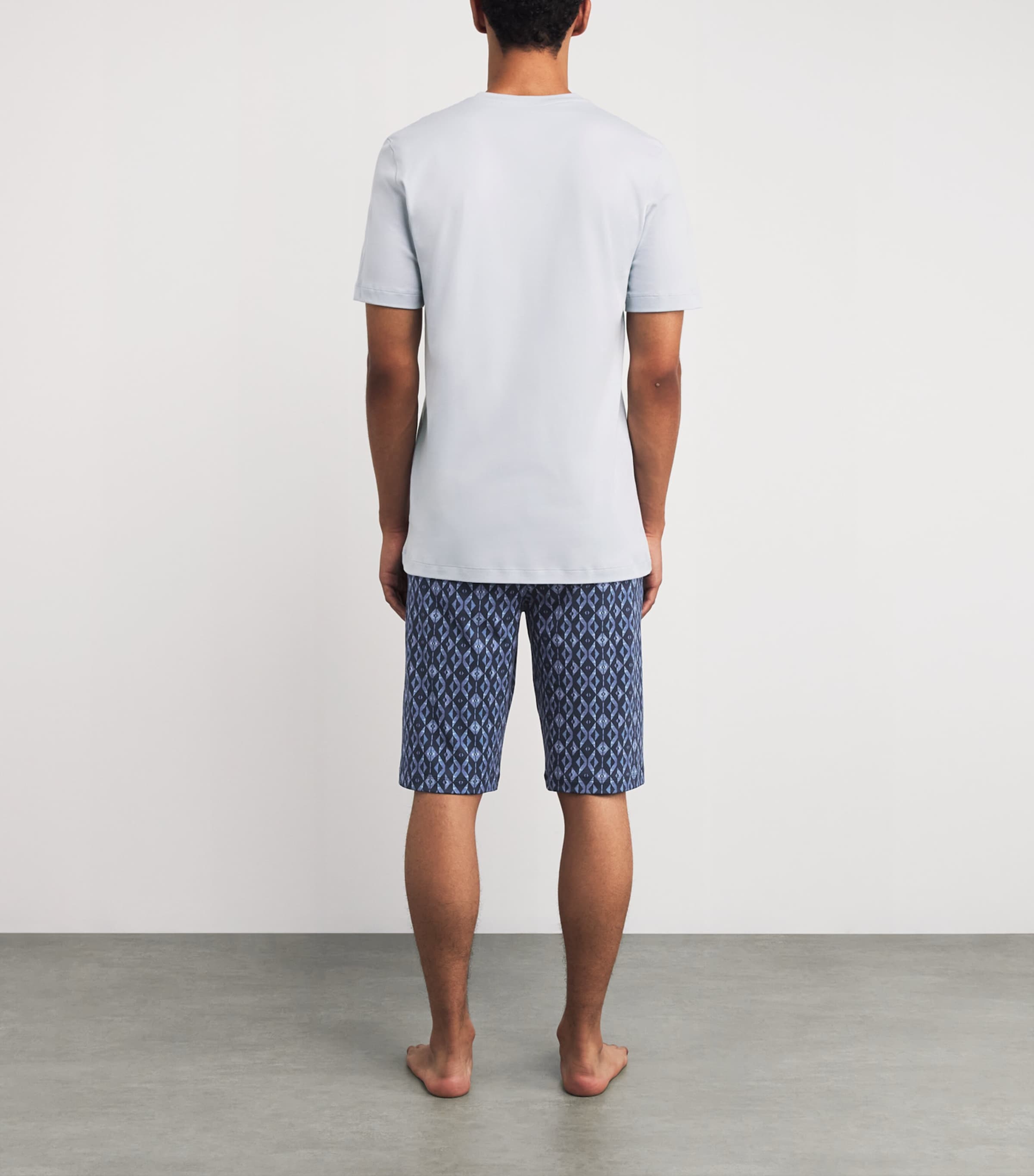 Cotton Night & Day Gem Pyjama Set 3023 BLUE DIAMONDS Image 3