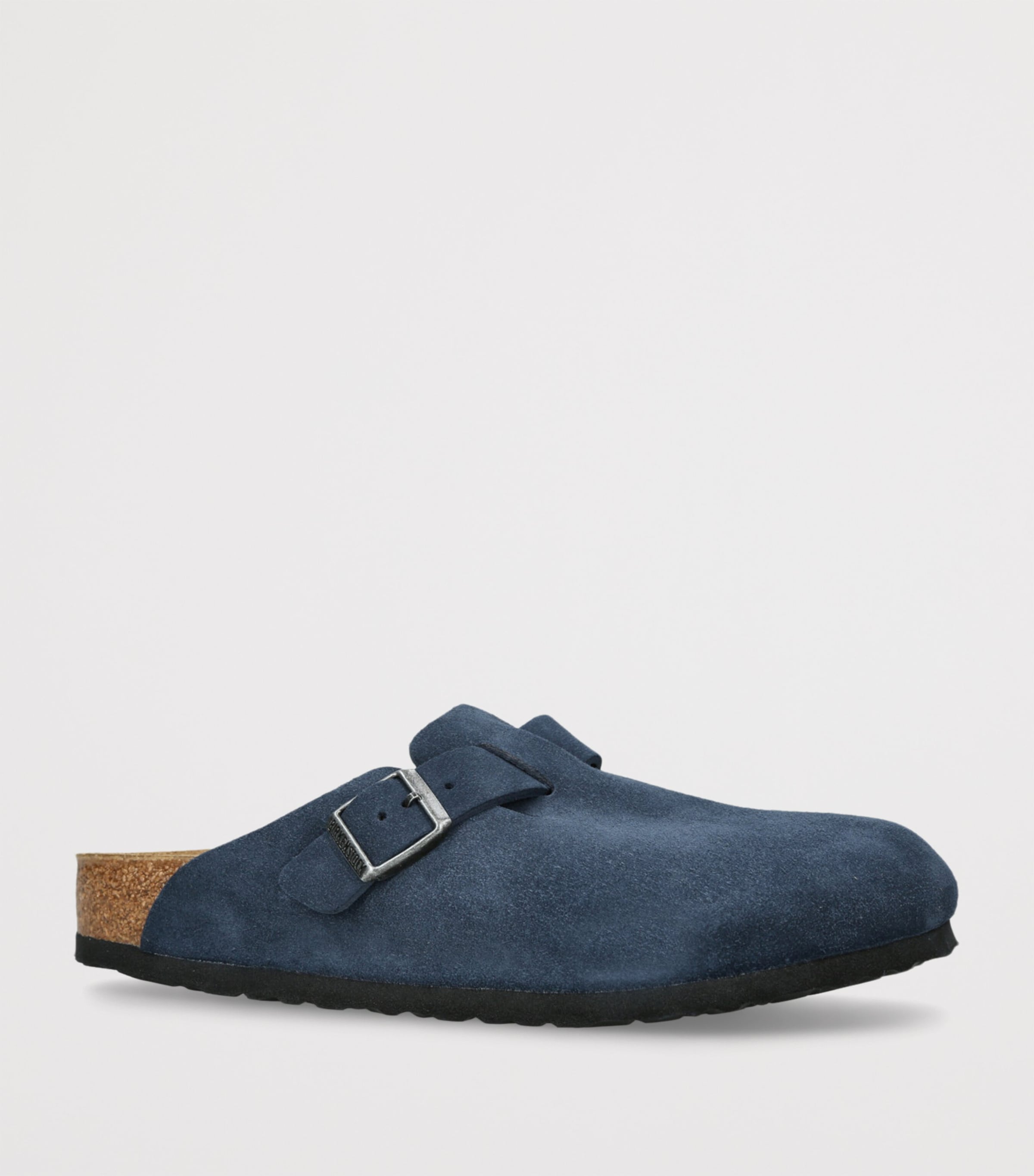 Suede Boston Clogs NAVY Image 3