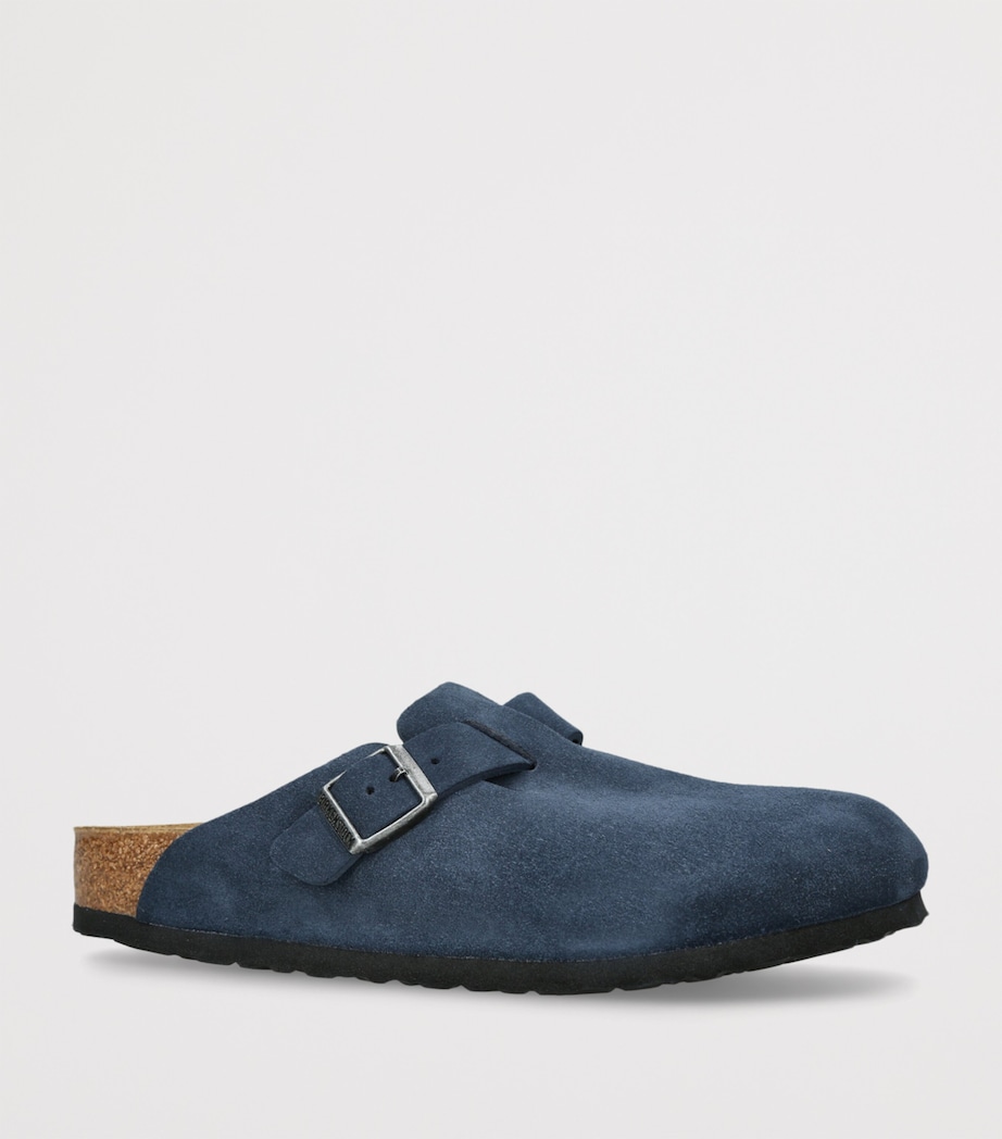 Suede Boston Clogs NAVY Image 3