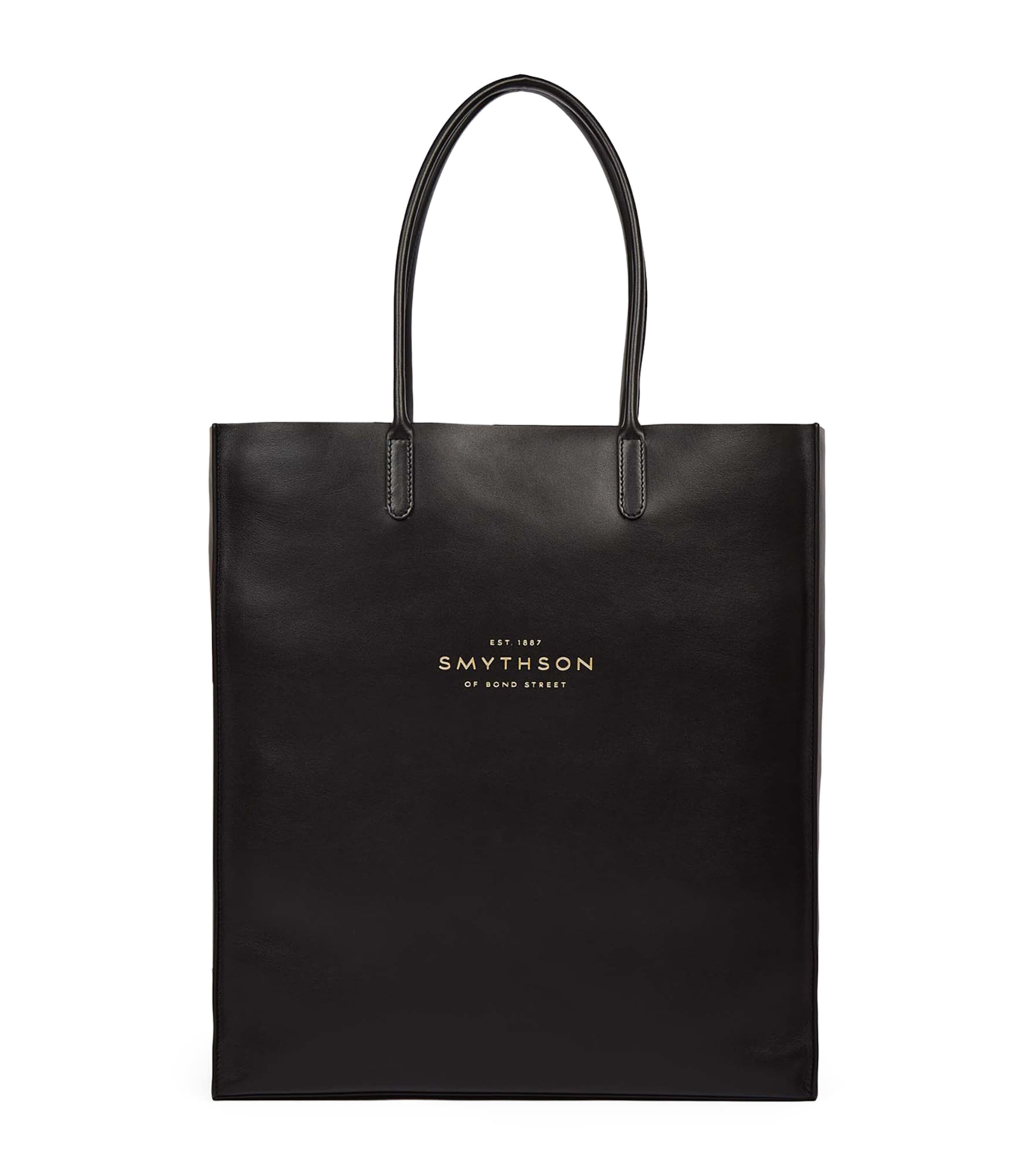 Smythson Pavilion Kingly Tote Bag In Black