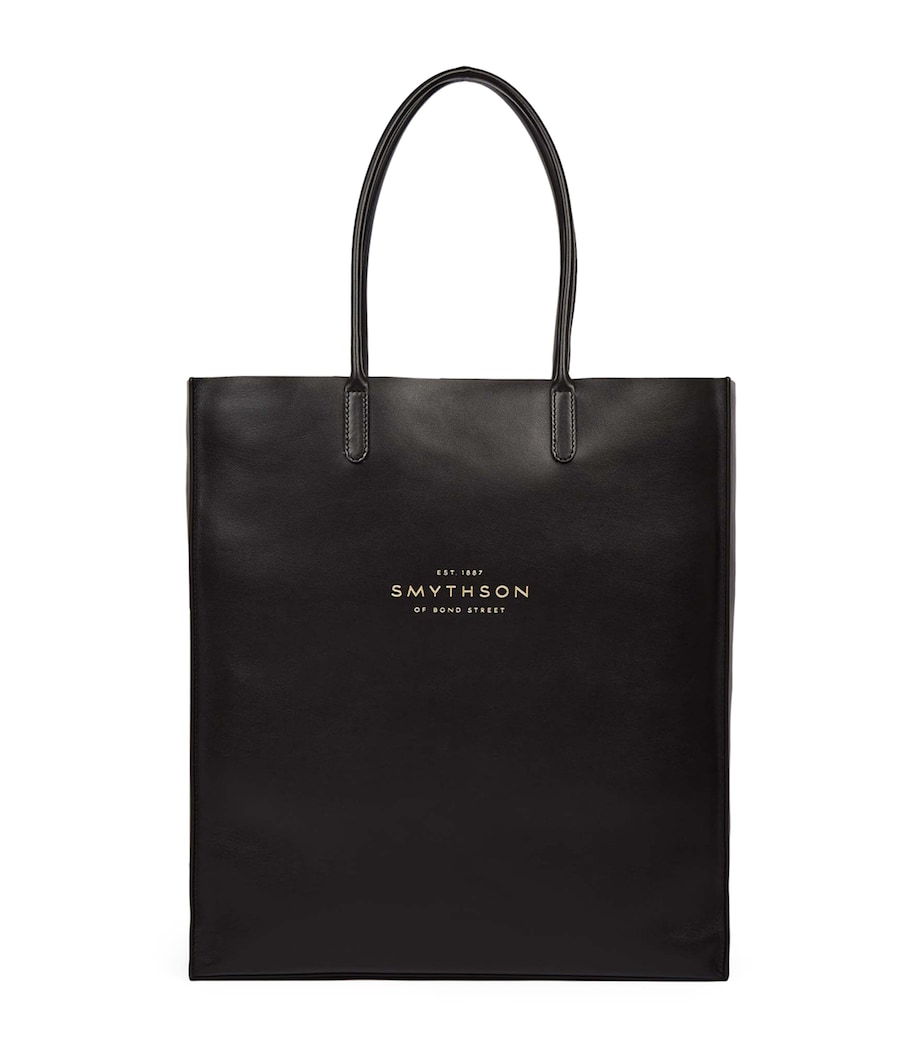 Leather Kingly Tote Bag BLACK Image 1