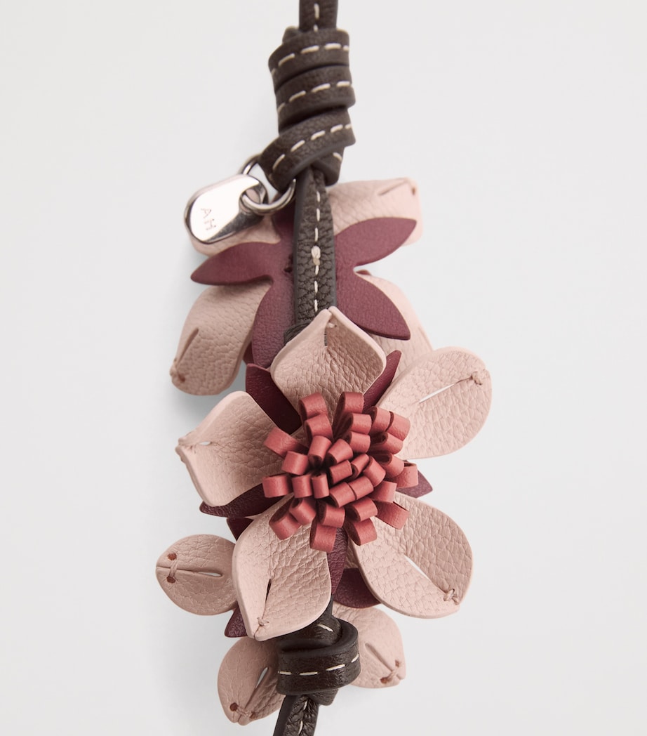 Anya Hindmarch Leather Sakura Charm Shell Pink Image 2